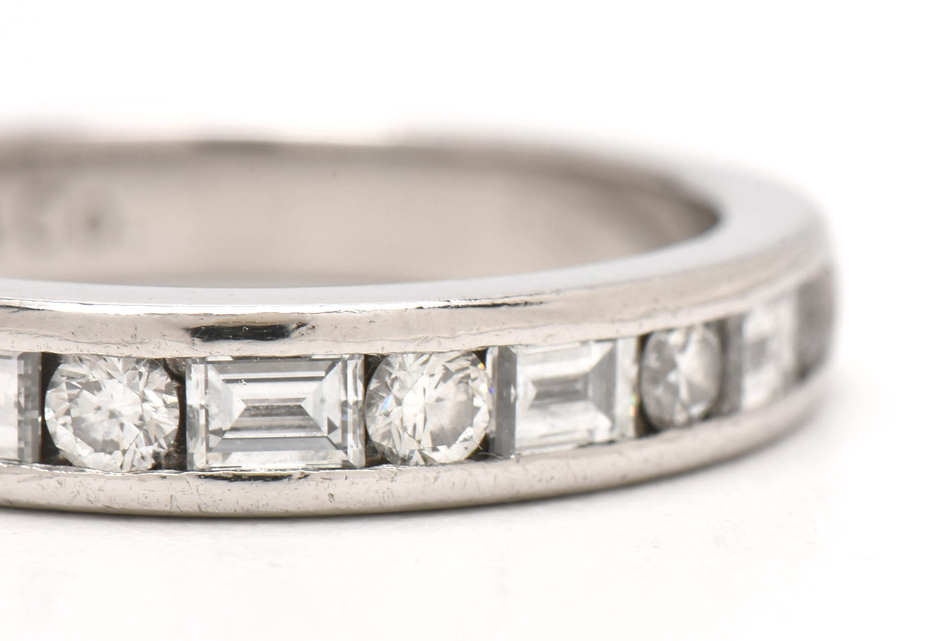 Tiffany & Co. Platinum Channel-Set Diamond Band Ring
