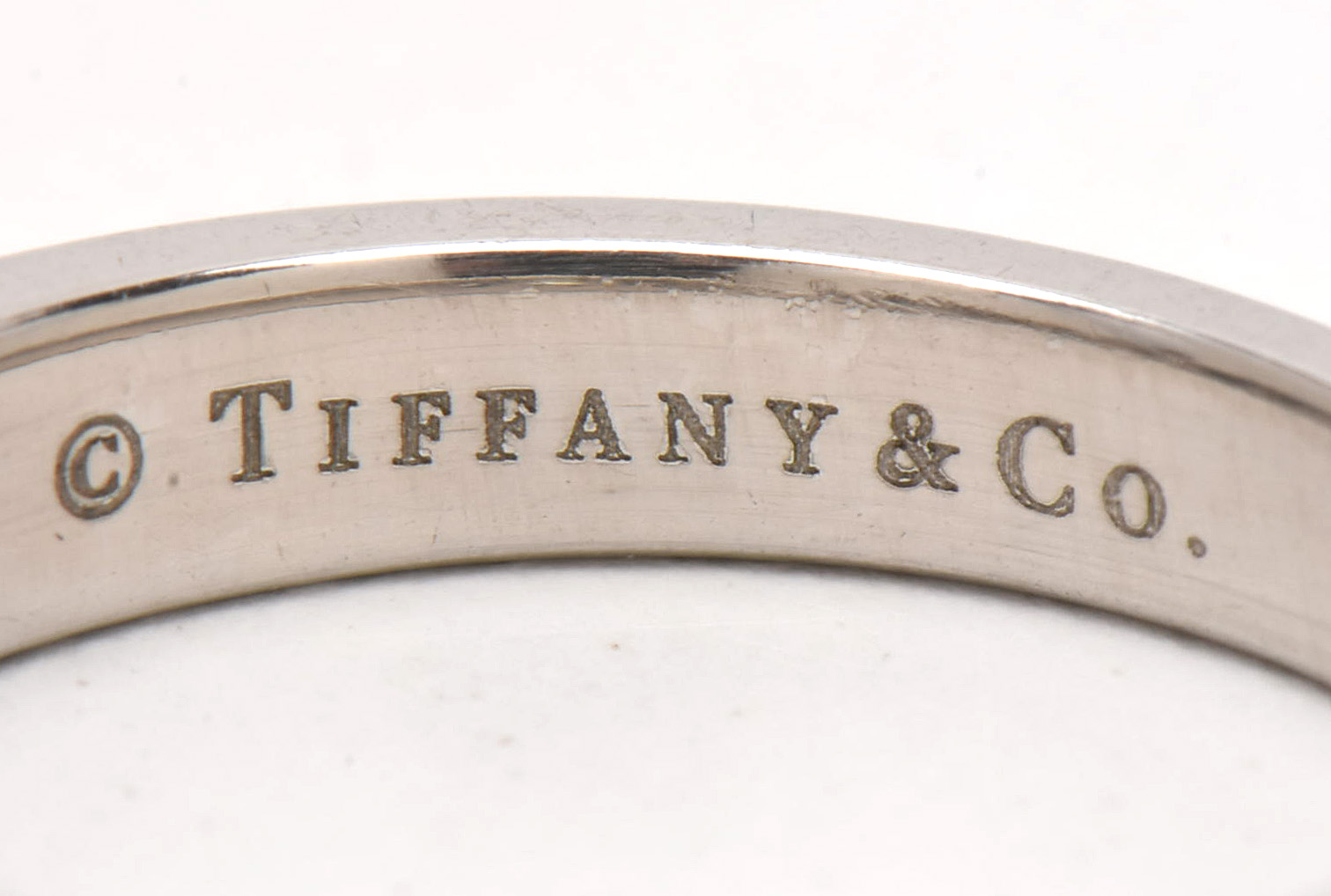 Tiffany & Co. Platinum Channel-Set Diamond Band Ring
