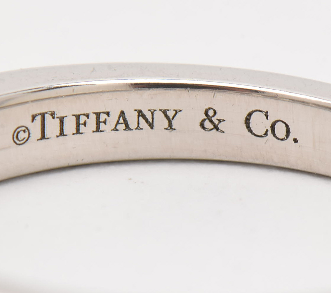 Tiffany & Co.  Platinum Diamond Half Circle Eternity Ring