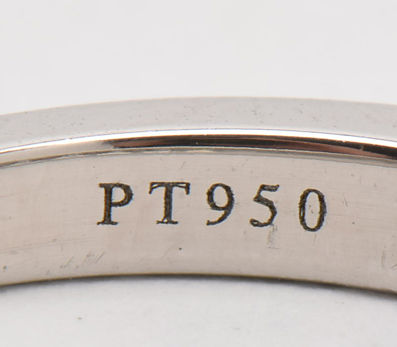 Tiffany & Co.  Platinum Diamond Half Circle Eternity Ring