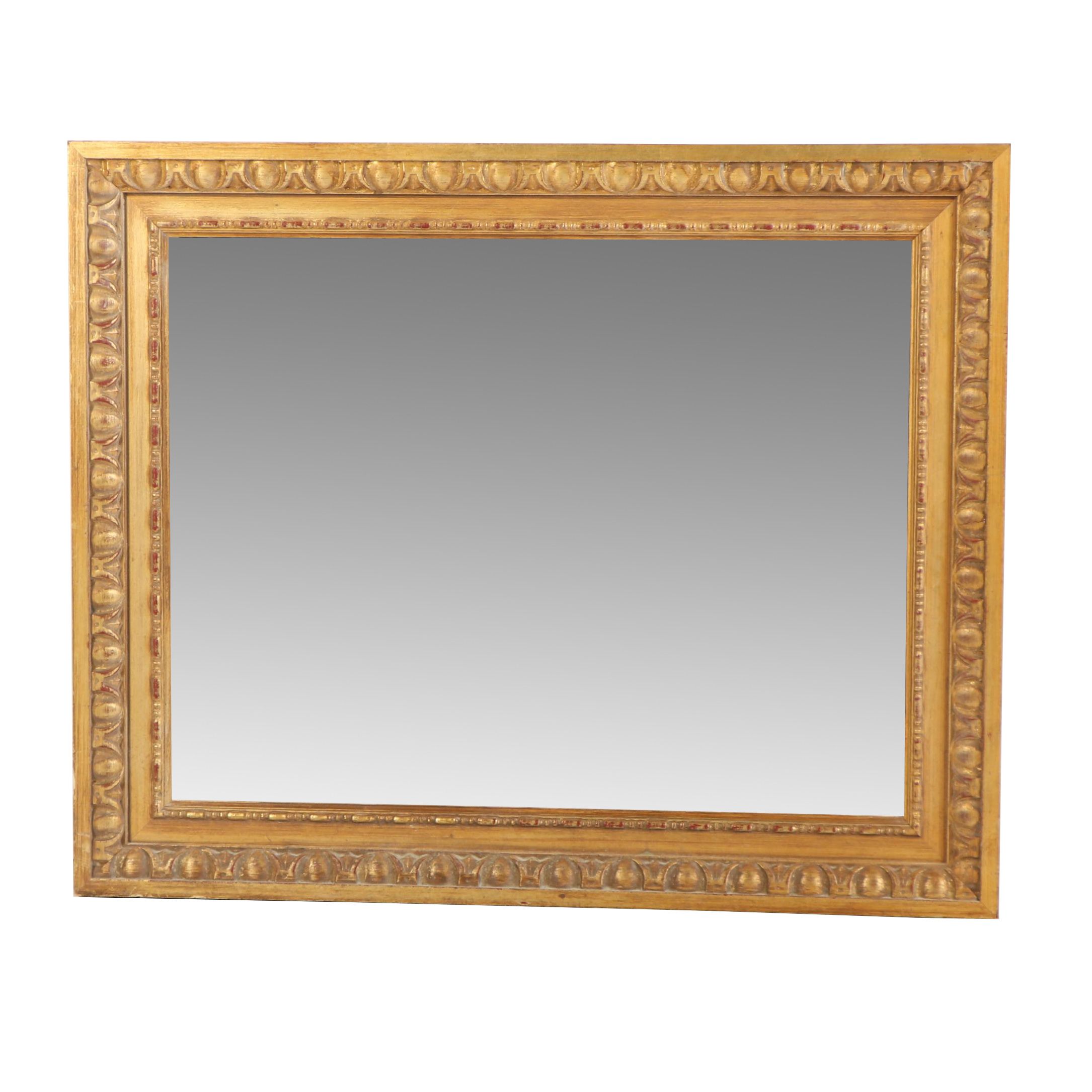 Vintage Hand-Painted Italian Gilt Wall Mirror