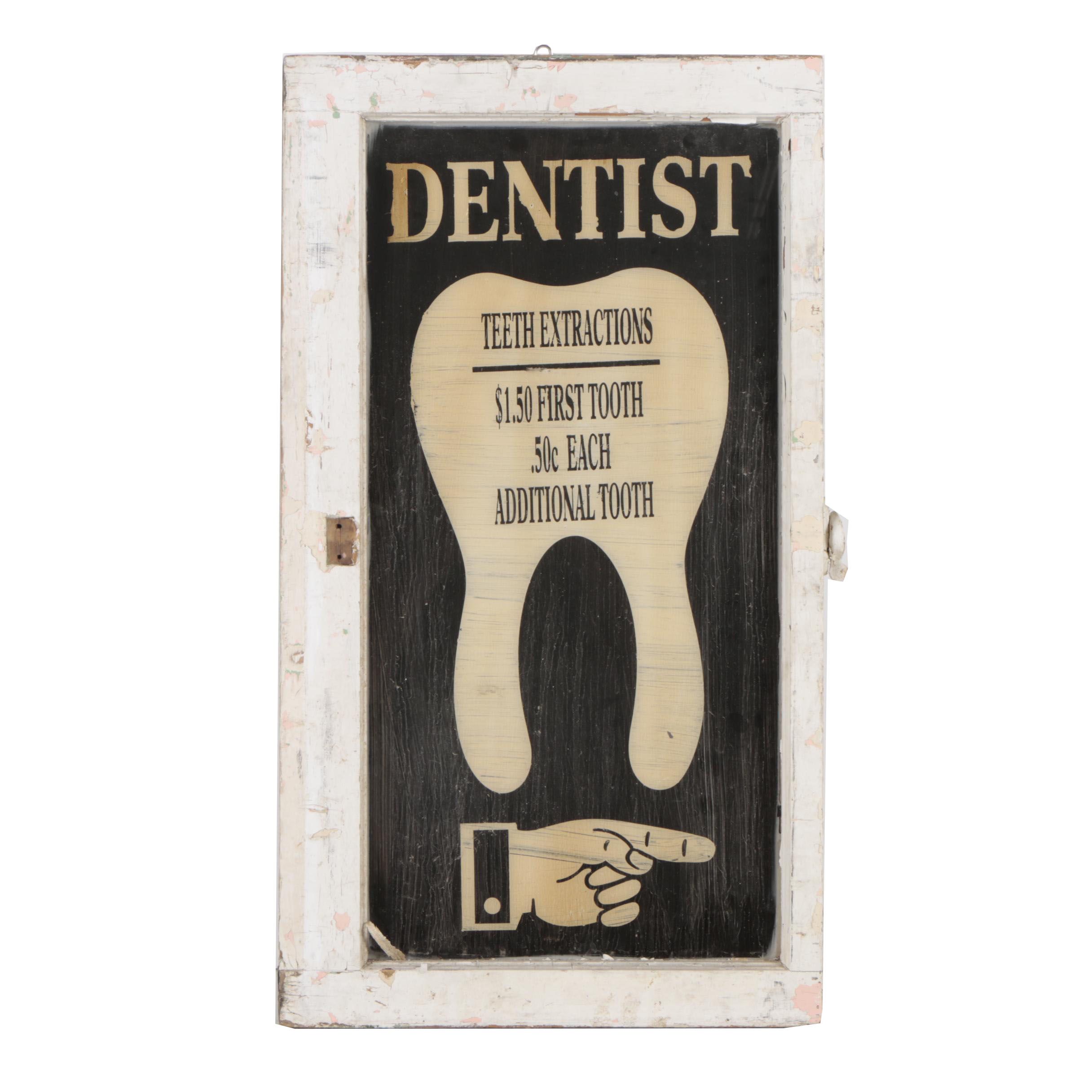 Acrylic Stencil Painting on a Glass Window