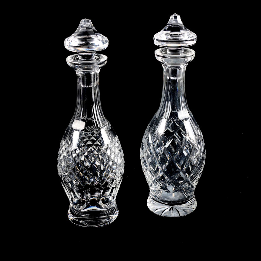 Waterford Crystal "Comeragh" and "Colleen" Decanters