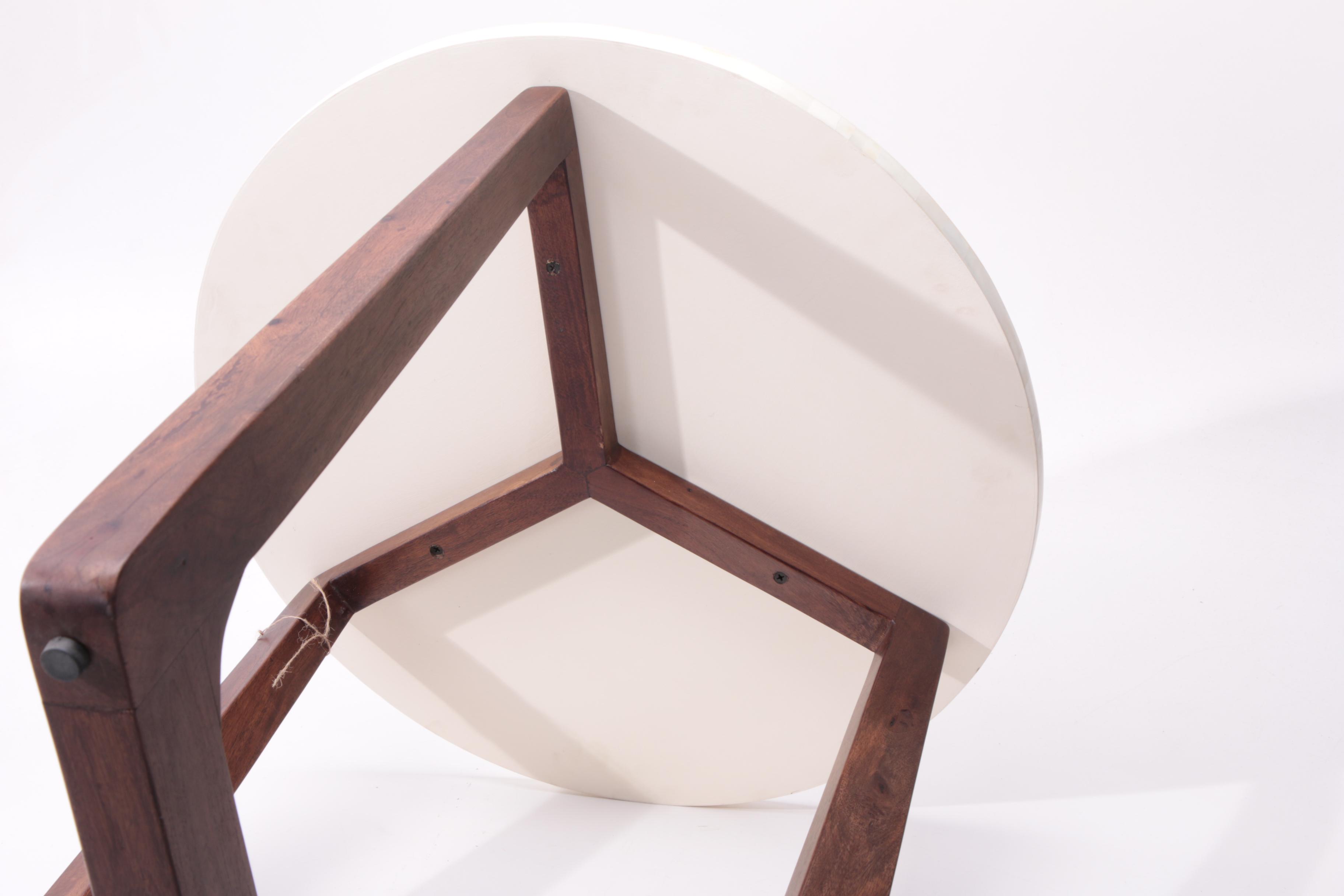 Mid Century Modern Style Bone Inlay Side Table