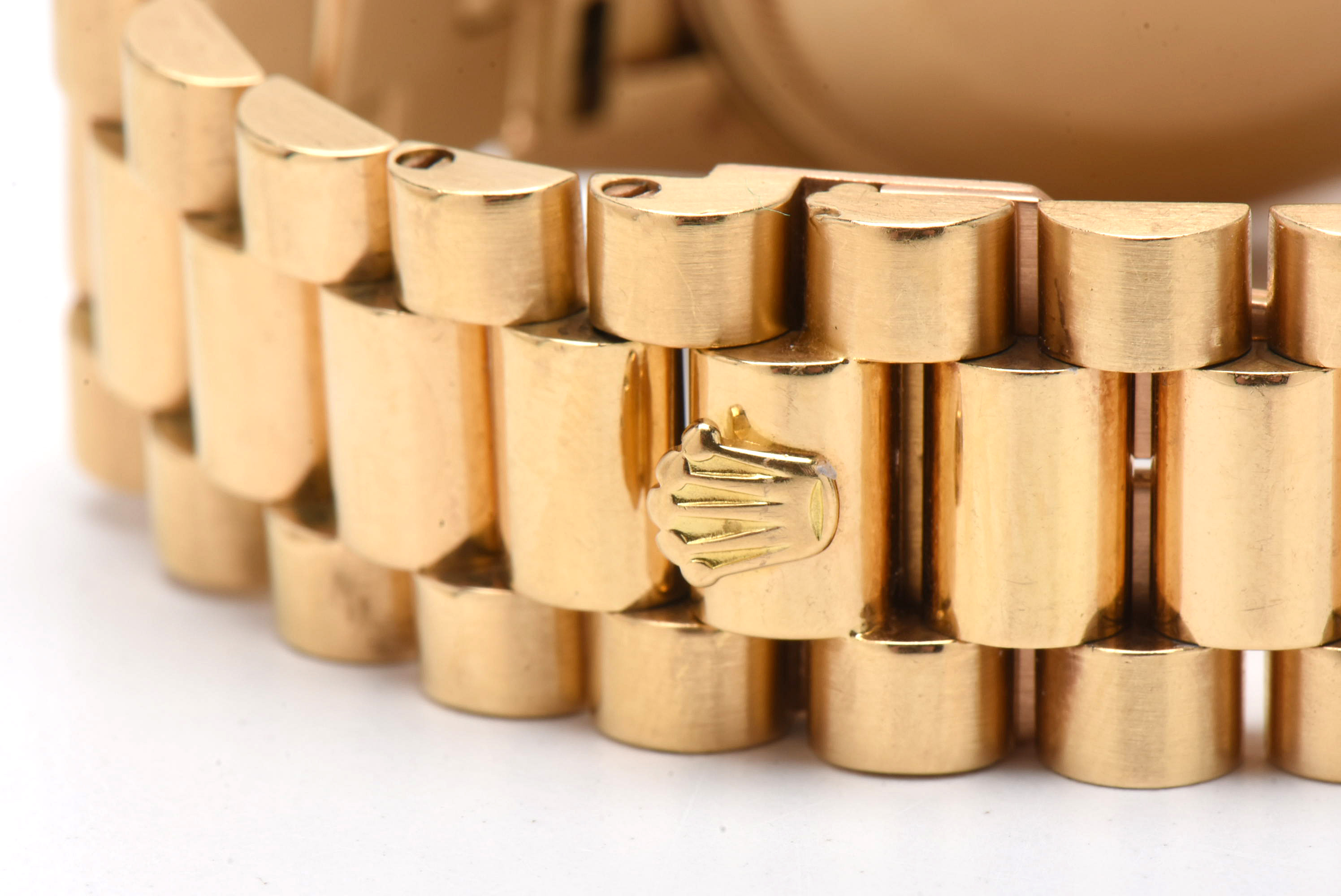 Rolex Presidential Day-Date 18K Gold & Rare Factory Exotic Wood Dial Watch