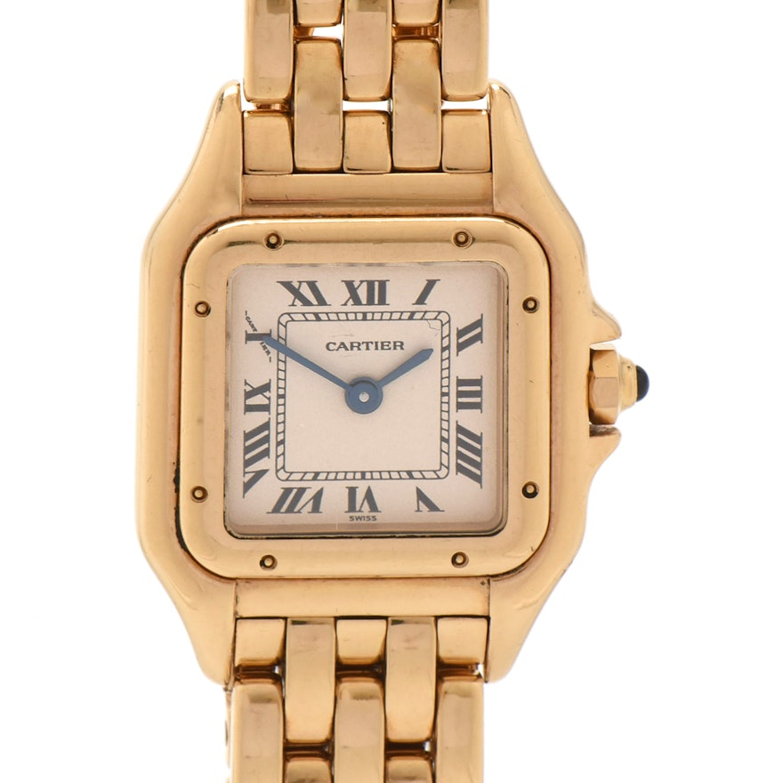 Cartier Panthère Link 18K Yellow Gold Wristwatch