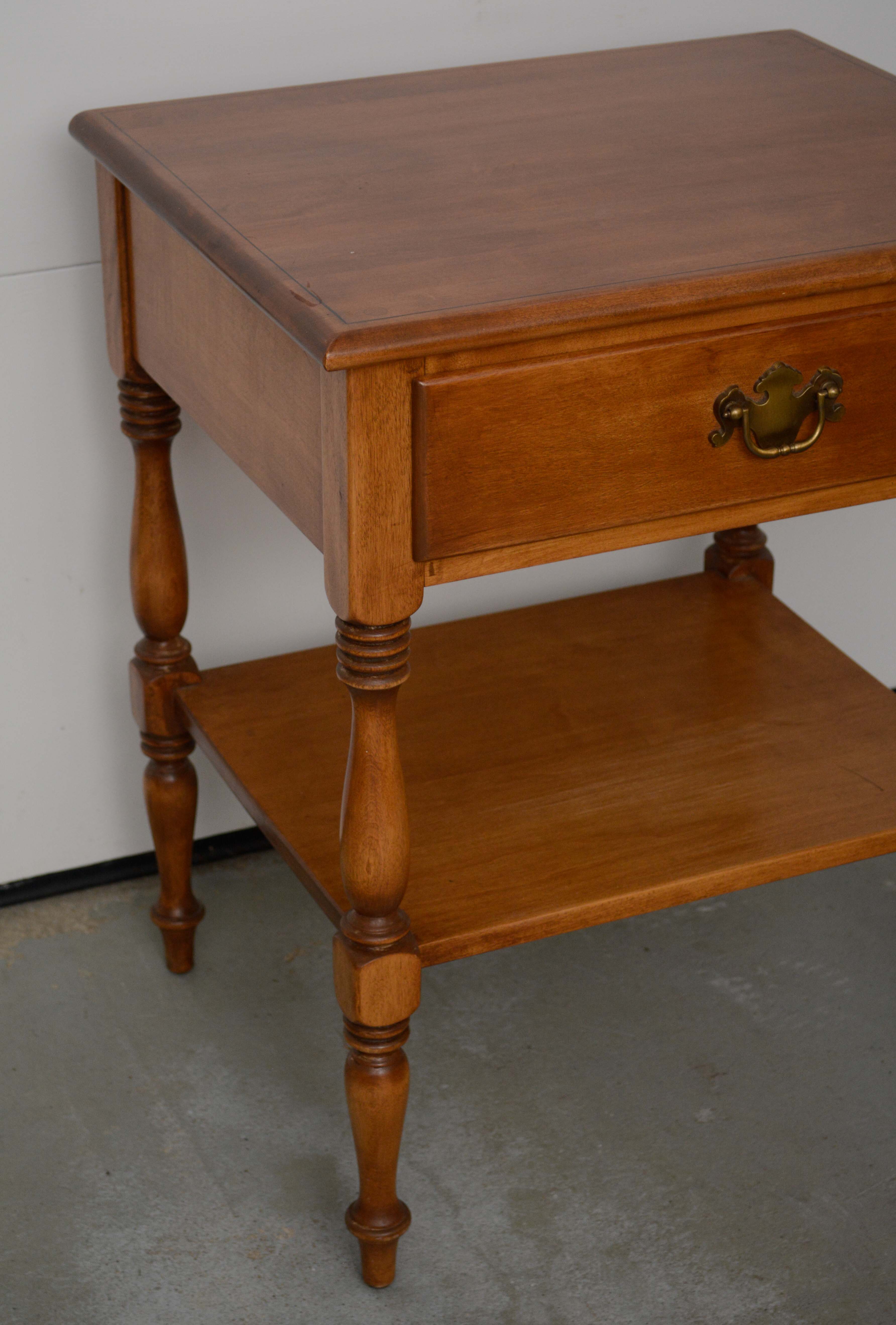 Colonial Style Nightstand by Ethan Allen