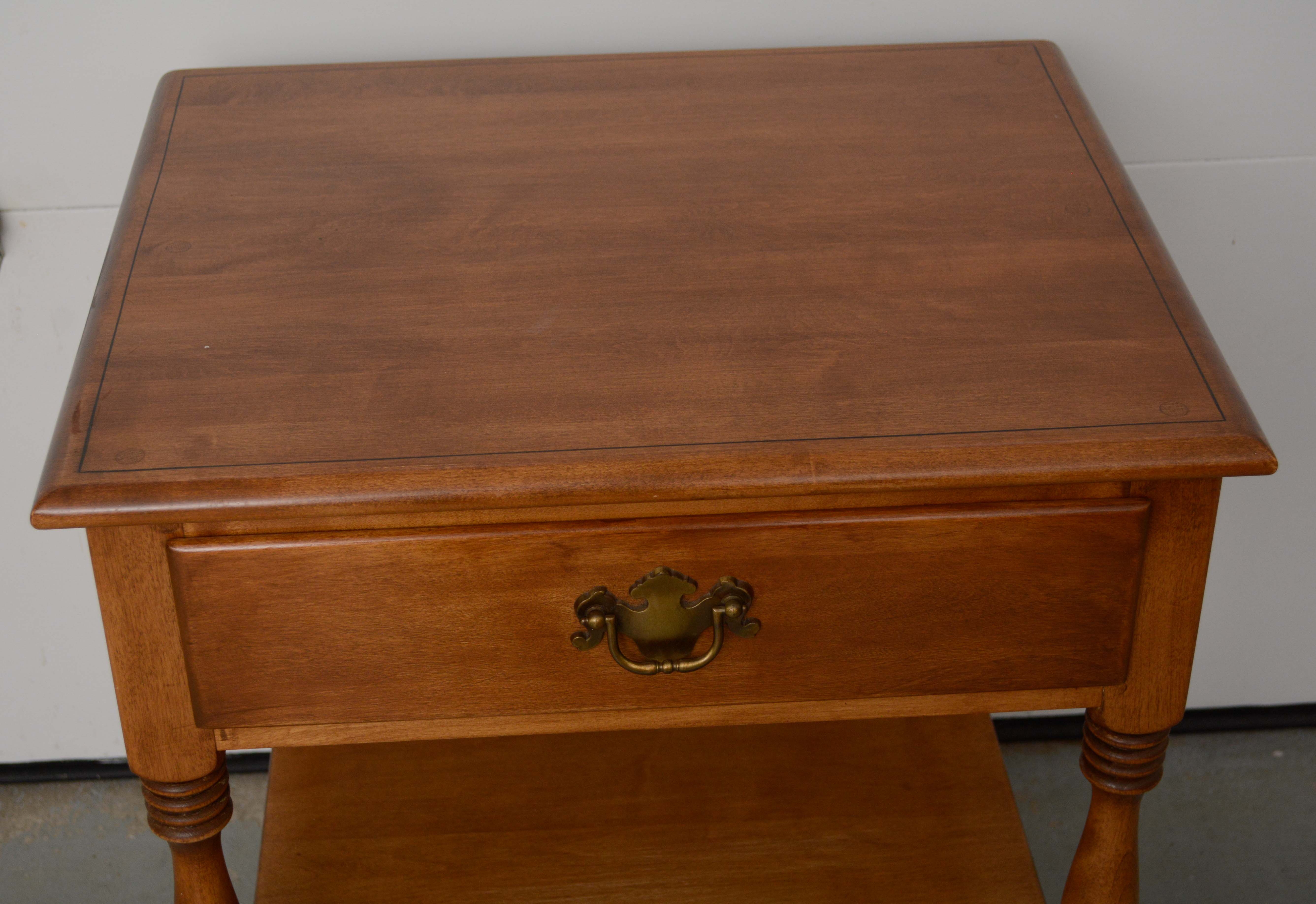 Colonial Style Nightstand by Ethan Allen