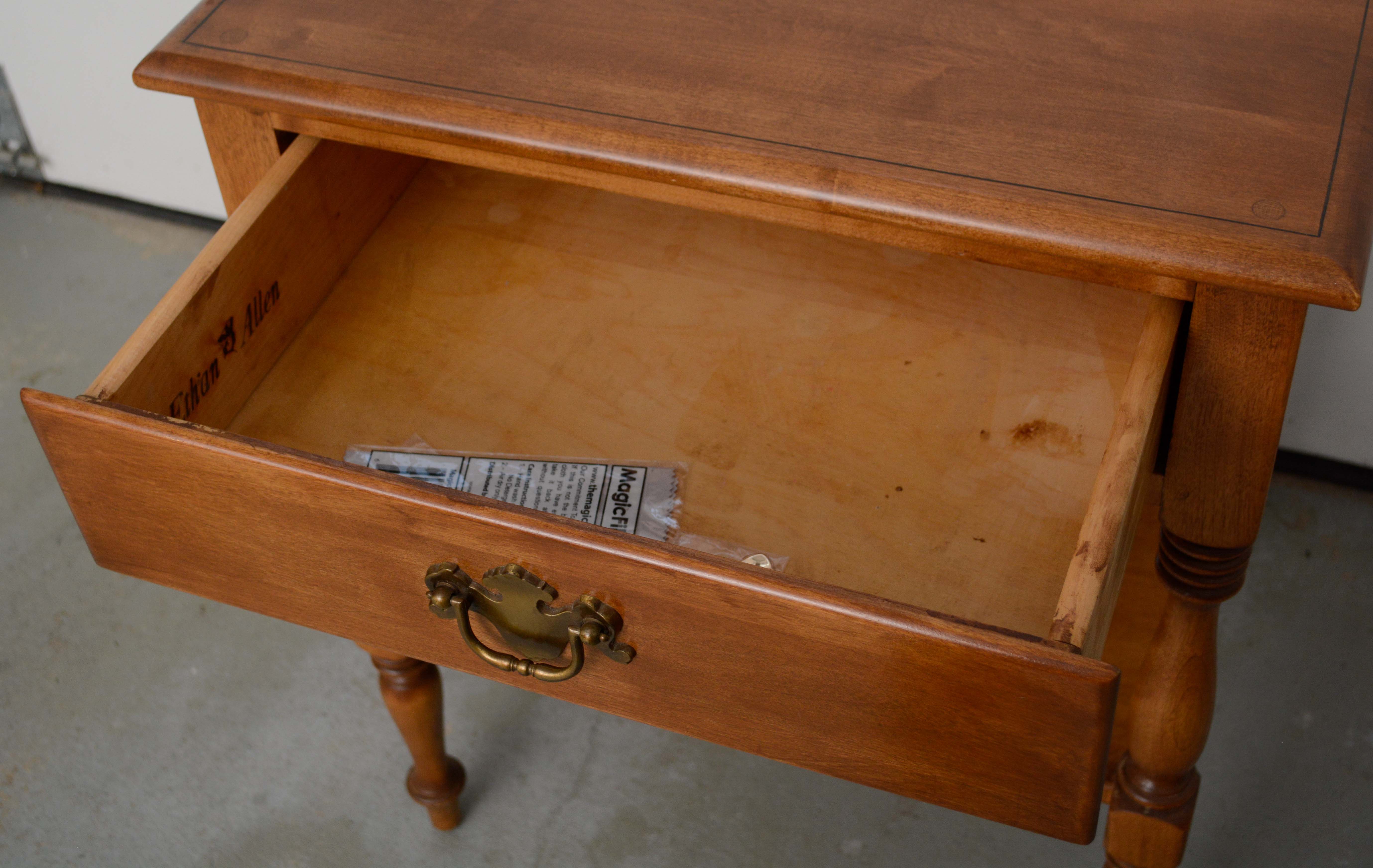 Colonial Style Nightstand by Ethan Allen