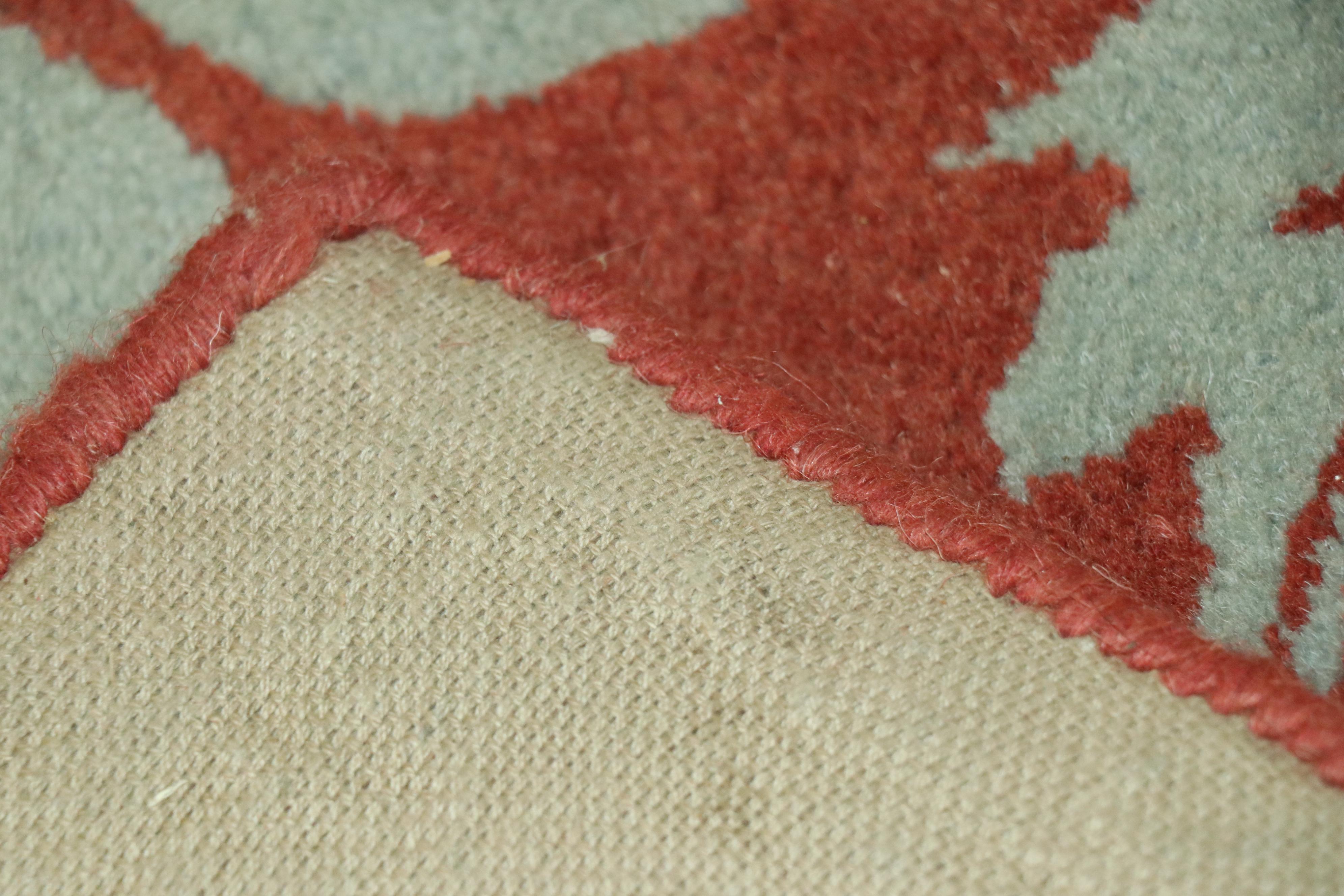 Power-Loomed Woolmark Indian Floral Area Rug