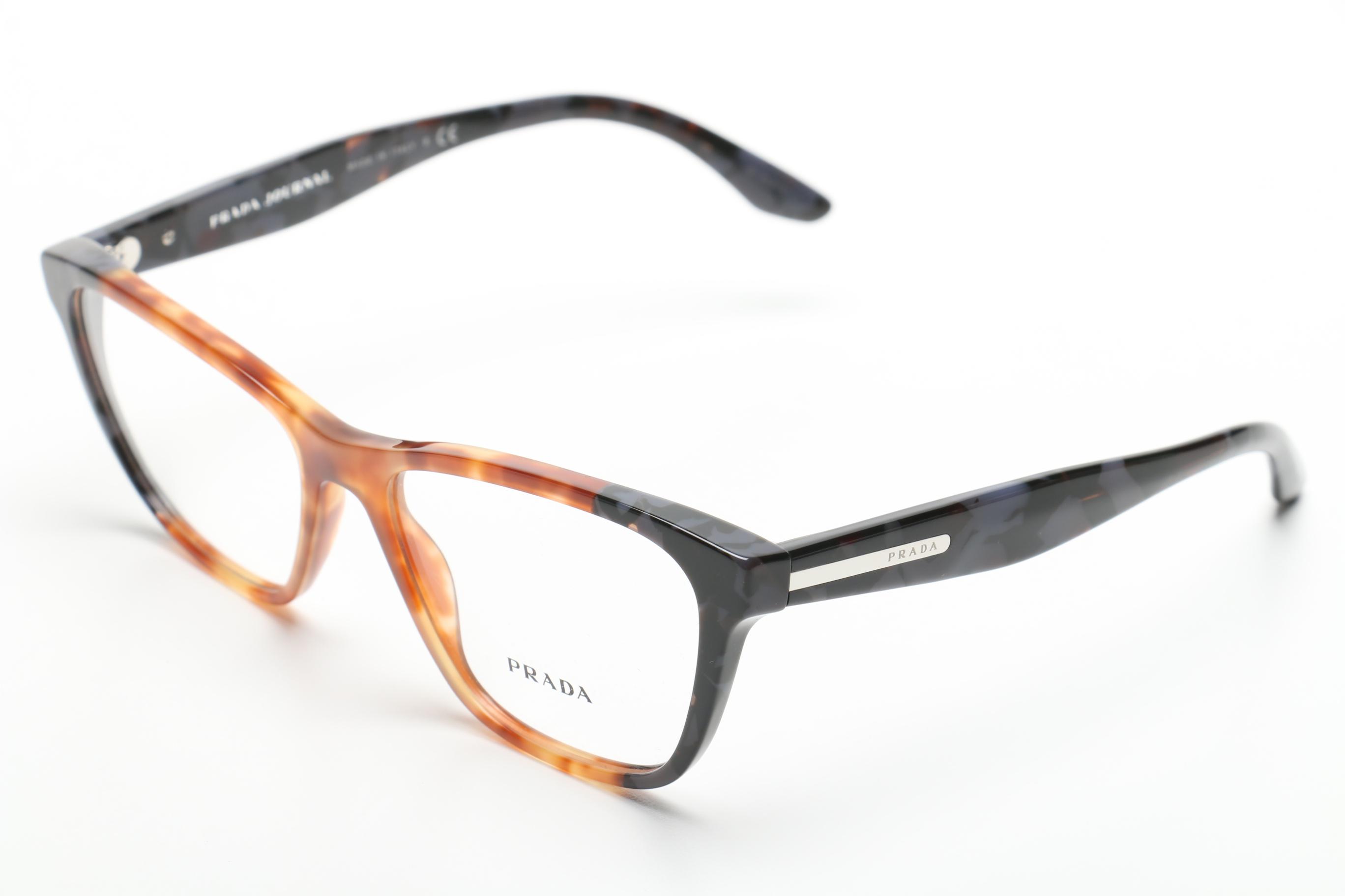 Prada Journal Horn-Rimmed Eyeglasses