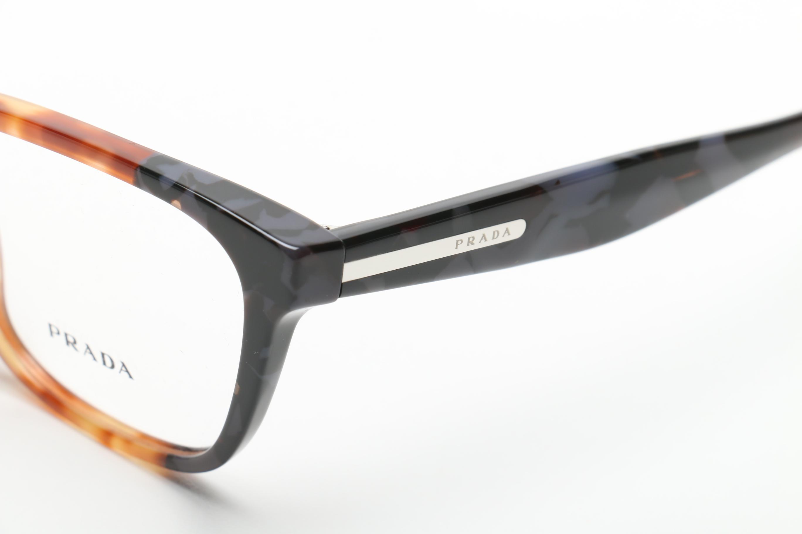 Prada Journal Horn-Rimmed Eyeglasses