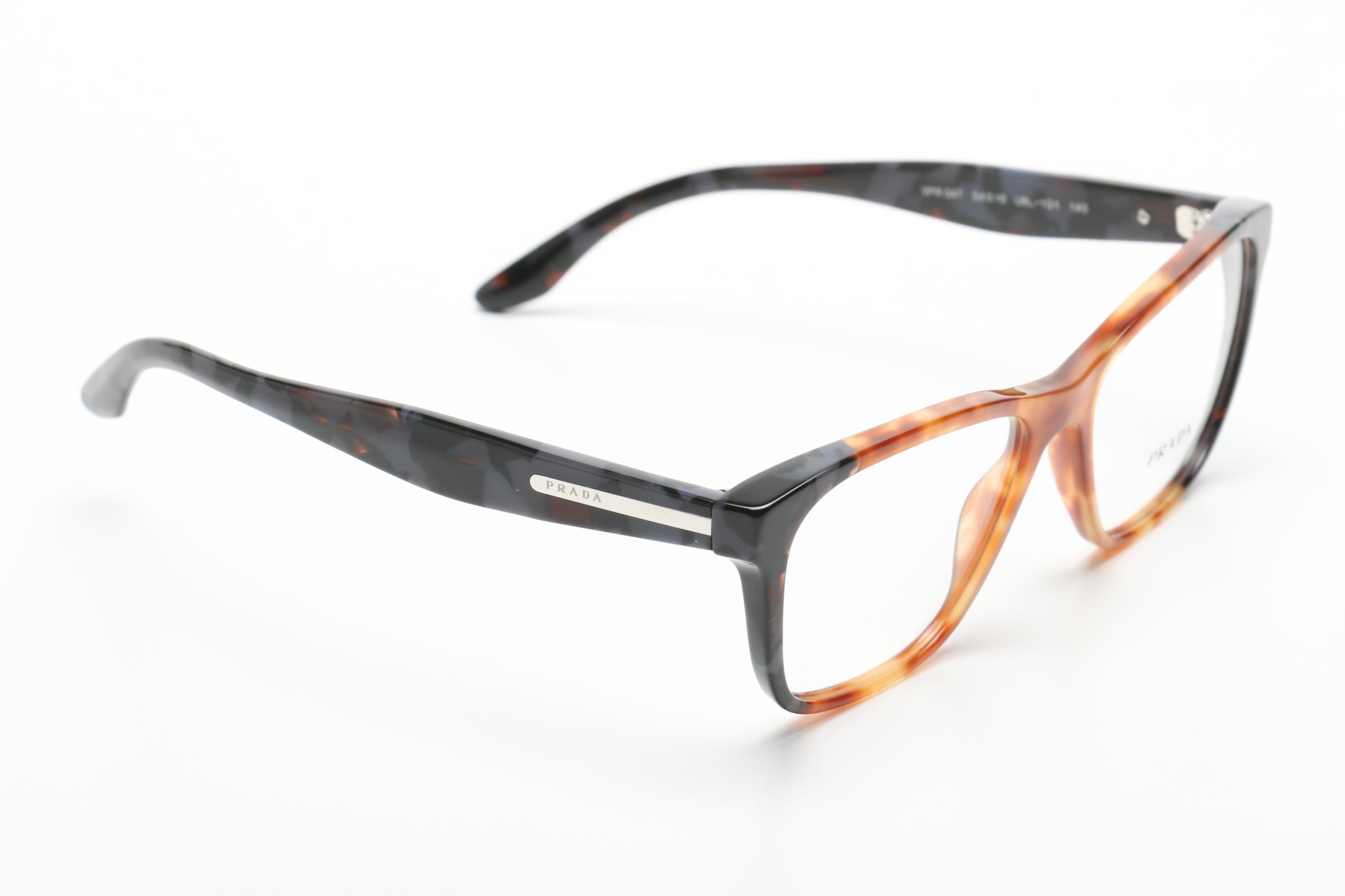 Prada Journal Horn-Rimmed Eyeglasses