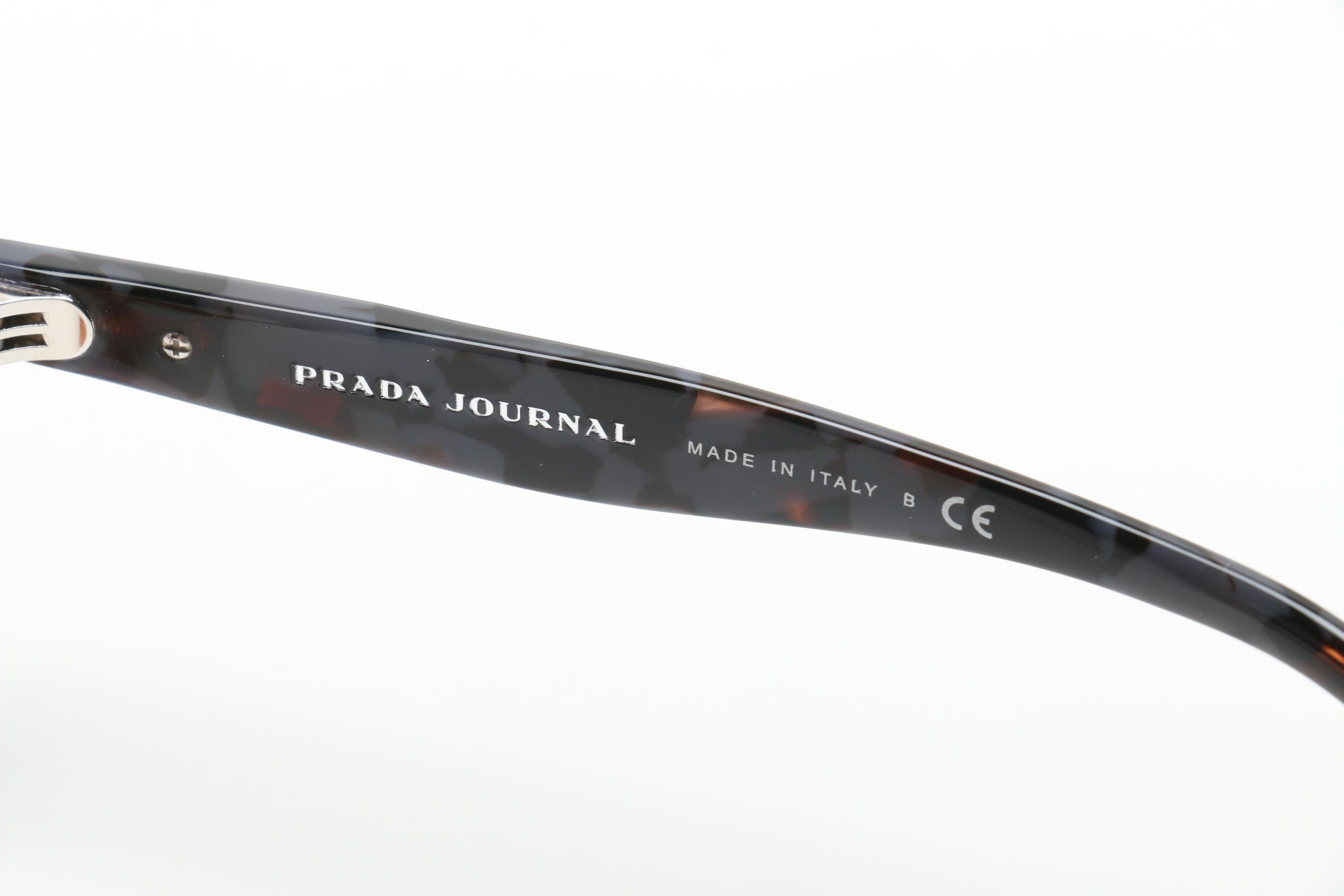 Prada Journal Horn-Rimmed Eyeglasses