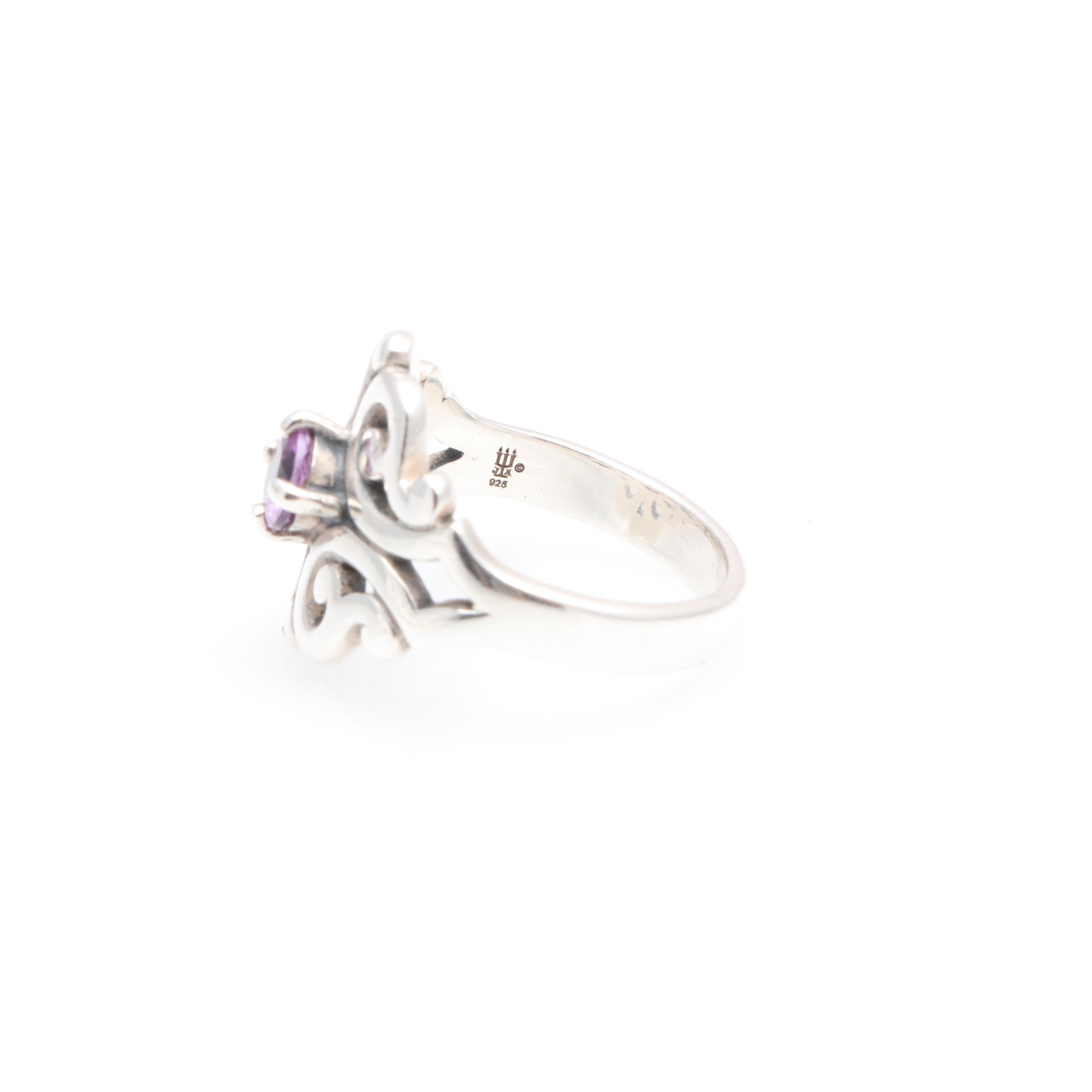 James Avery Sterling Silver Amethyst Ring