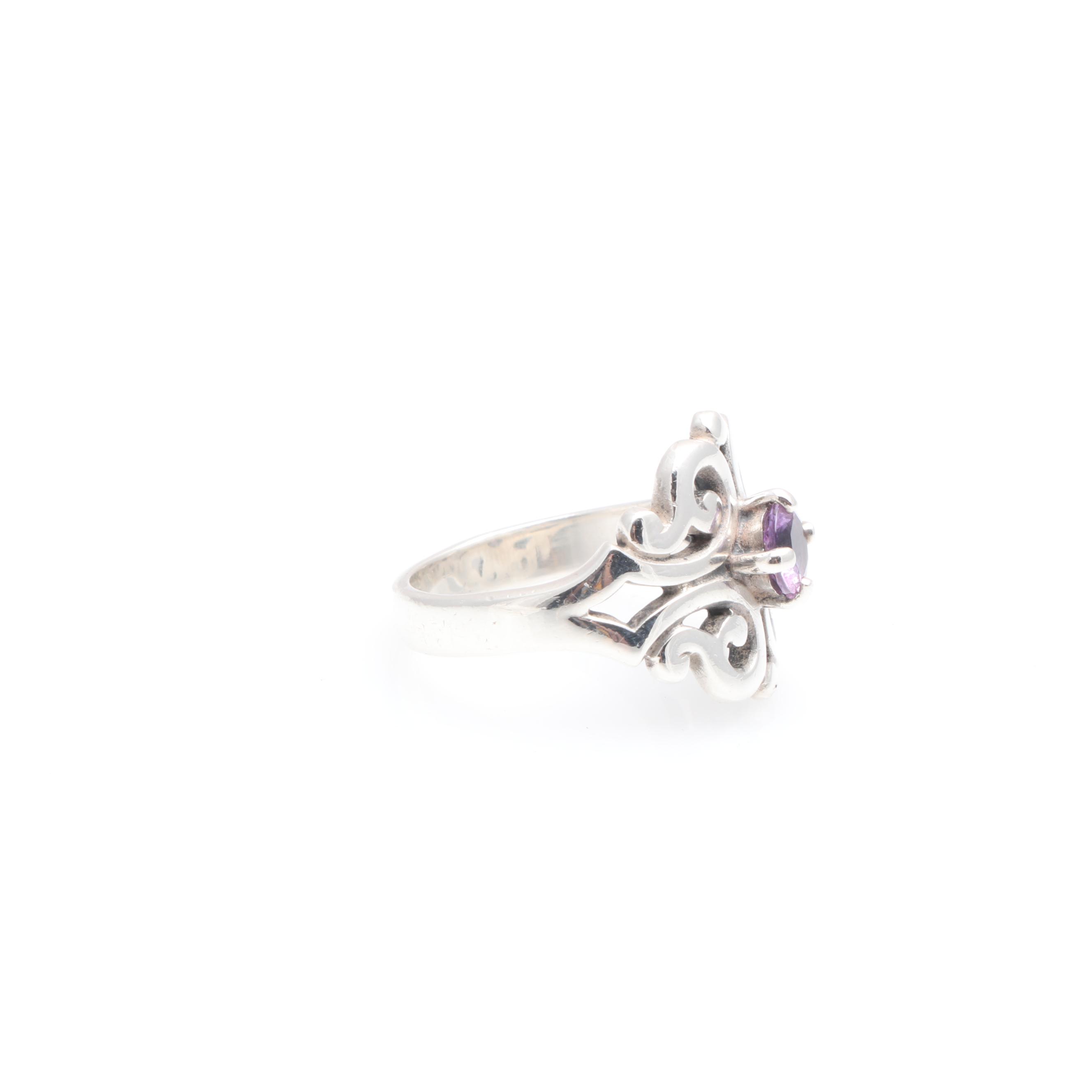James Avery Sterling Silver Amethyst Ring