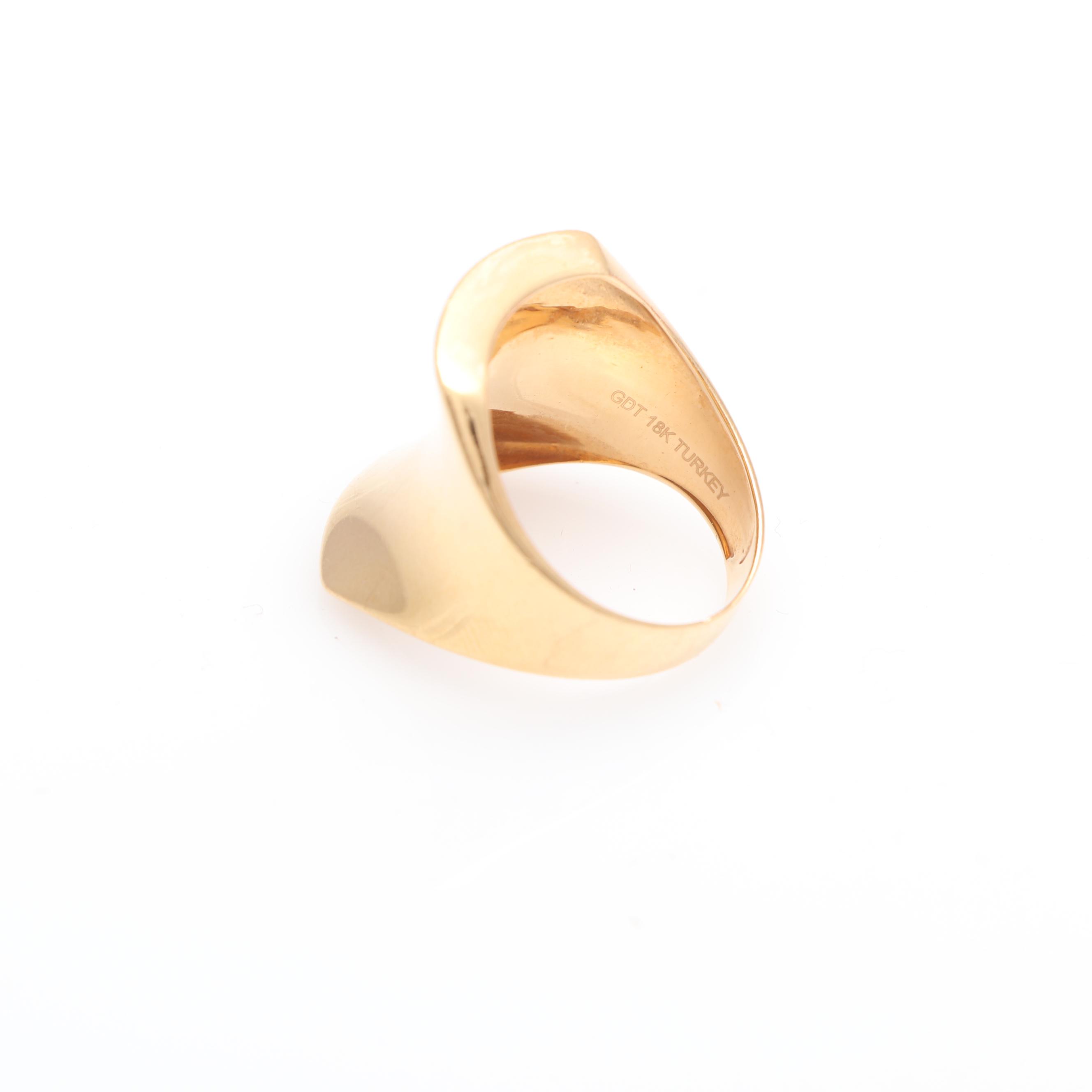 18K Yellow Gold Ring