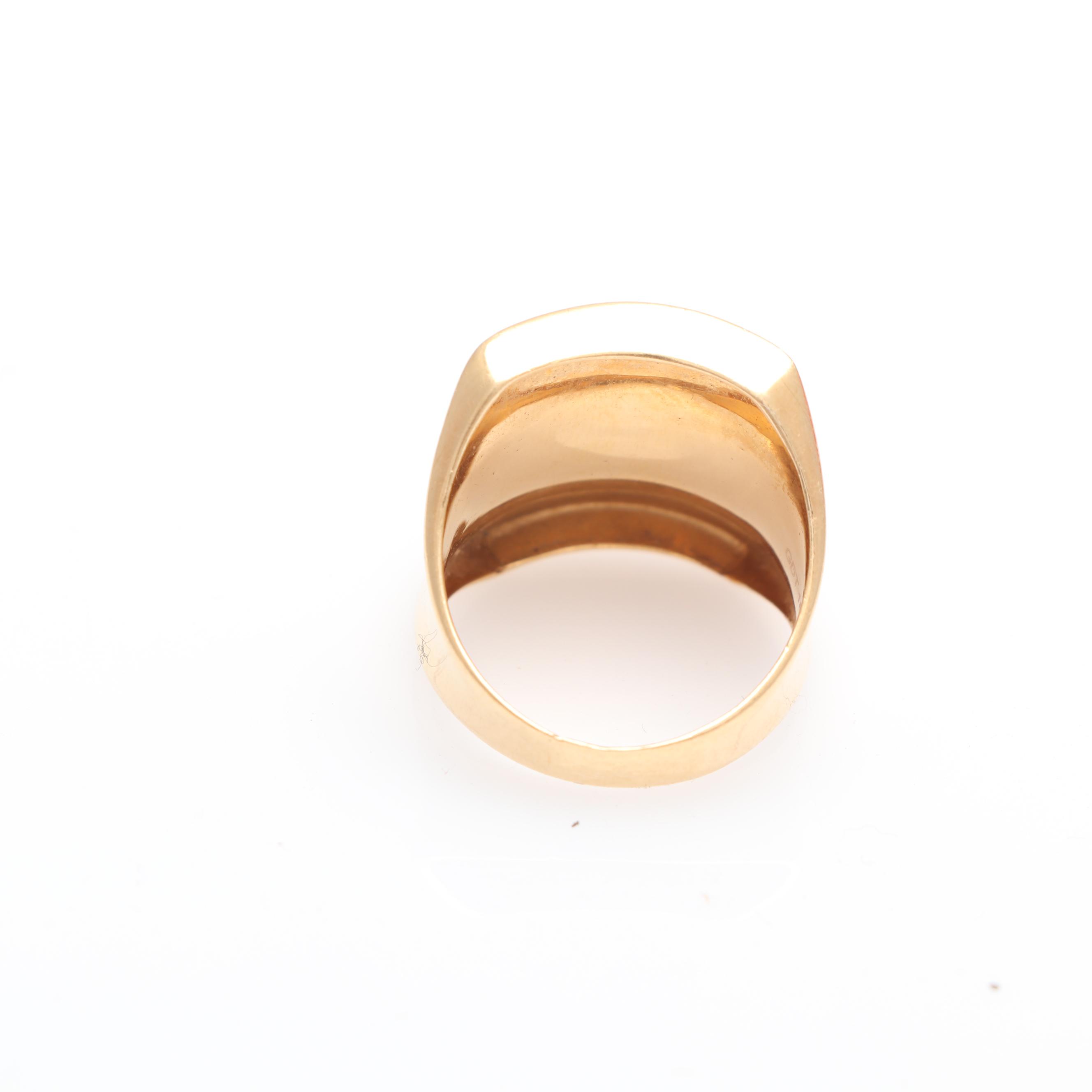 18K Yellow Gold Ring