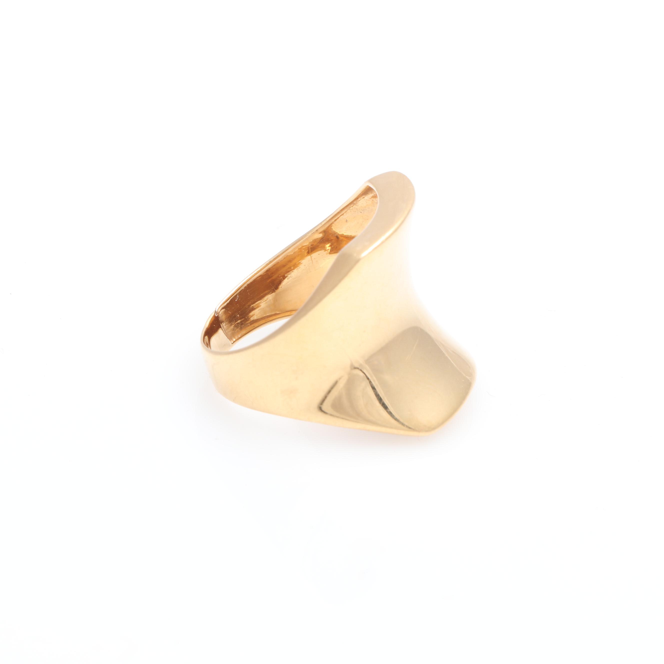 18K Yellow Gold Ring