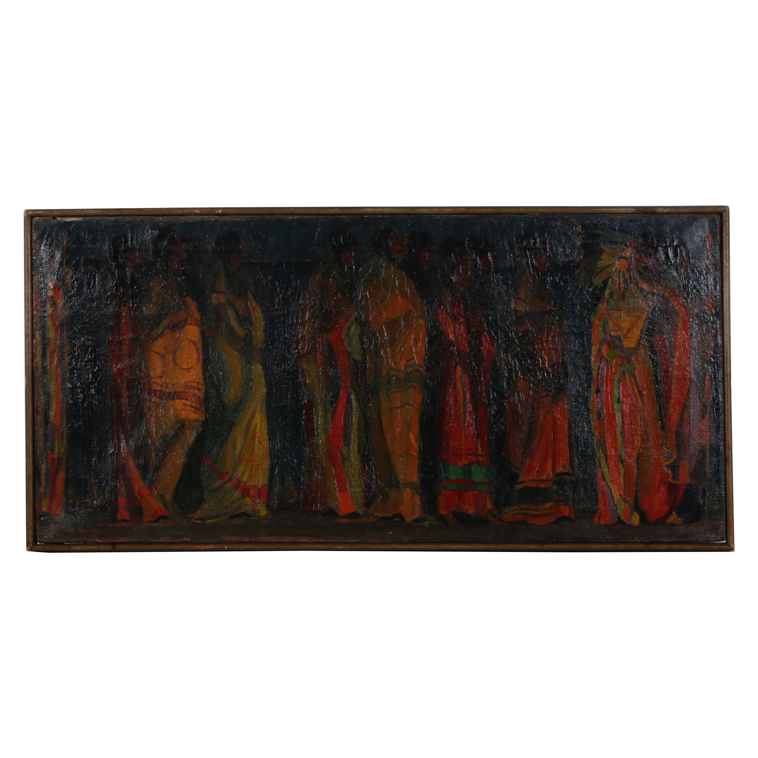 Robert Whitmore Oil Painting "Indian Procession"