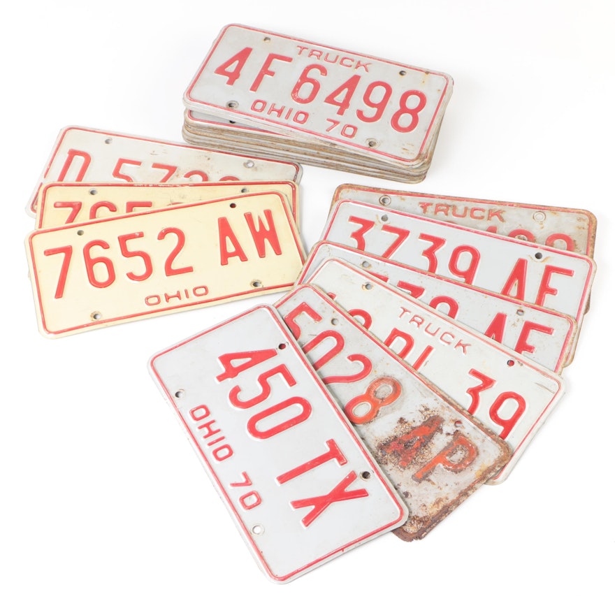 Vintage Ohio License Plates