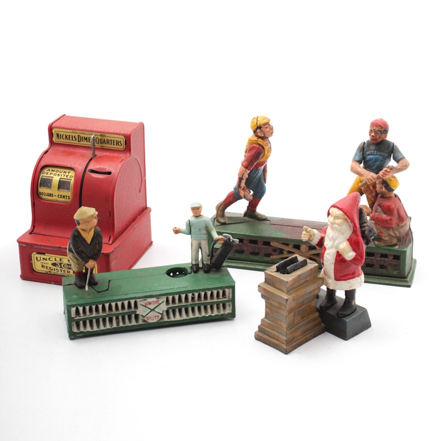 Vintage and Reproduction Mechanical Banks