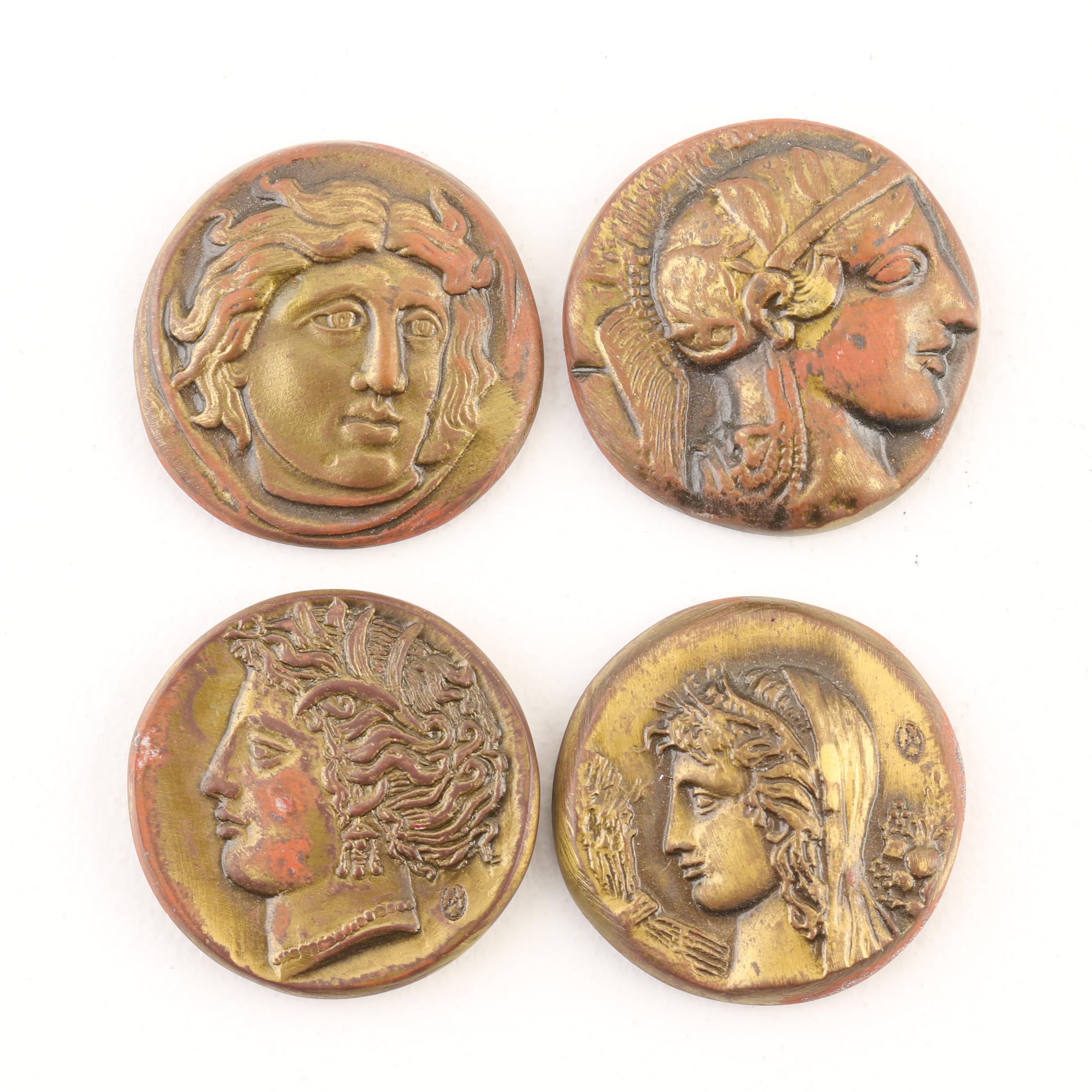 Set of Twelve Ancient Greek Style Coin Replicas