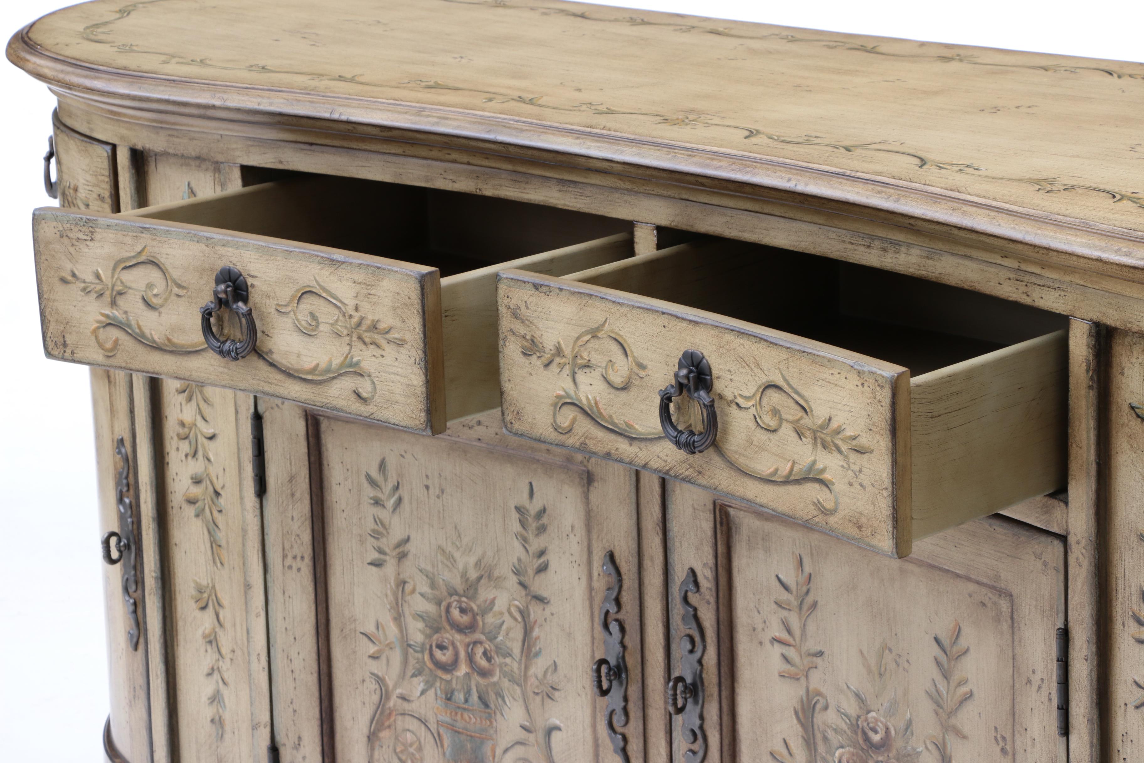 Italian Style Painted Buffet by Hooker - Seven Seas