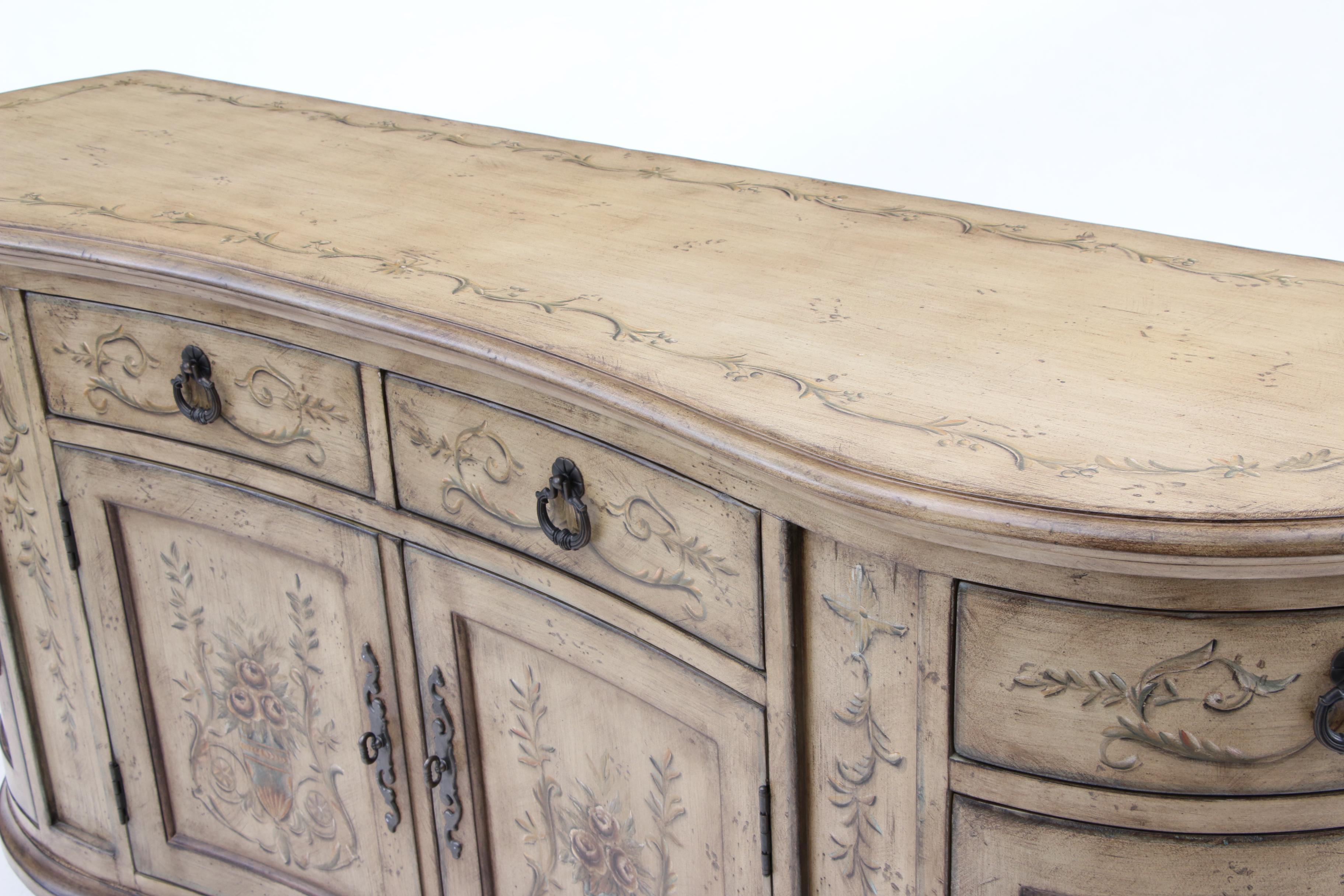 Italian Style Painted Buffet by Hooker - Seven Seas
