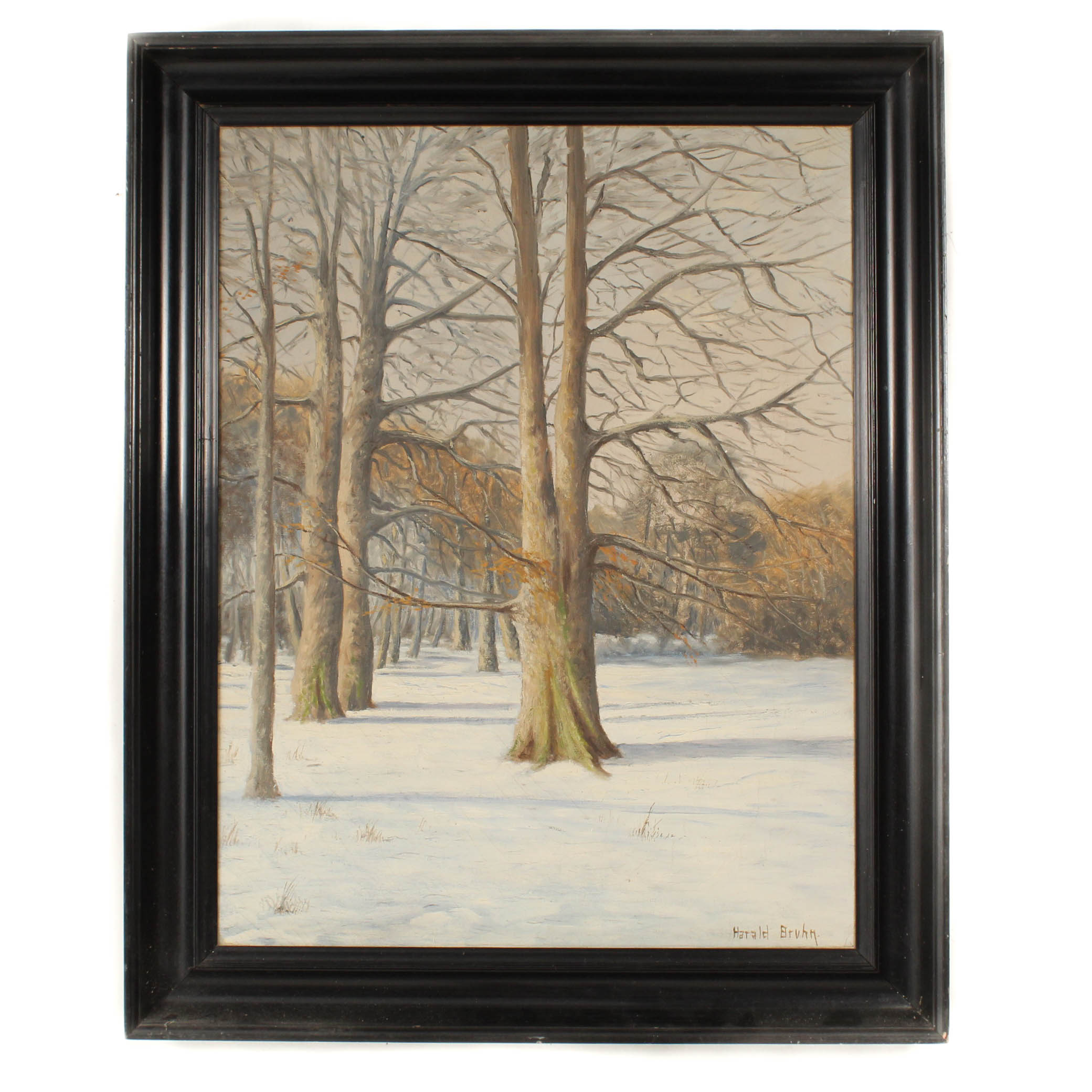 Harald Bruhn Landscape Oil Painting