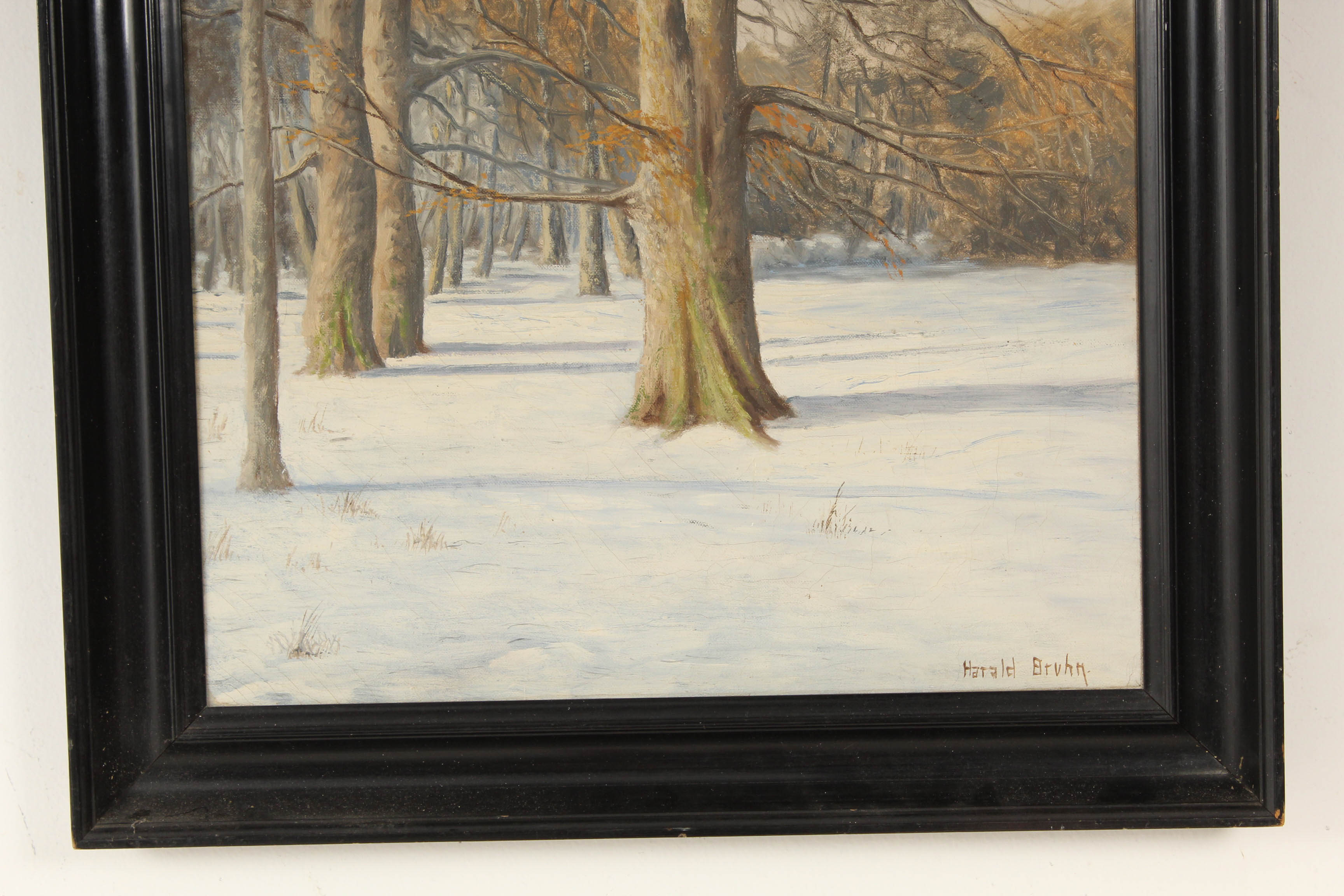 Harald Bruhn Landscape Oil Painting