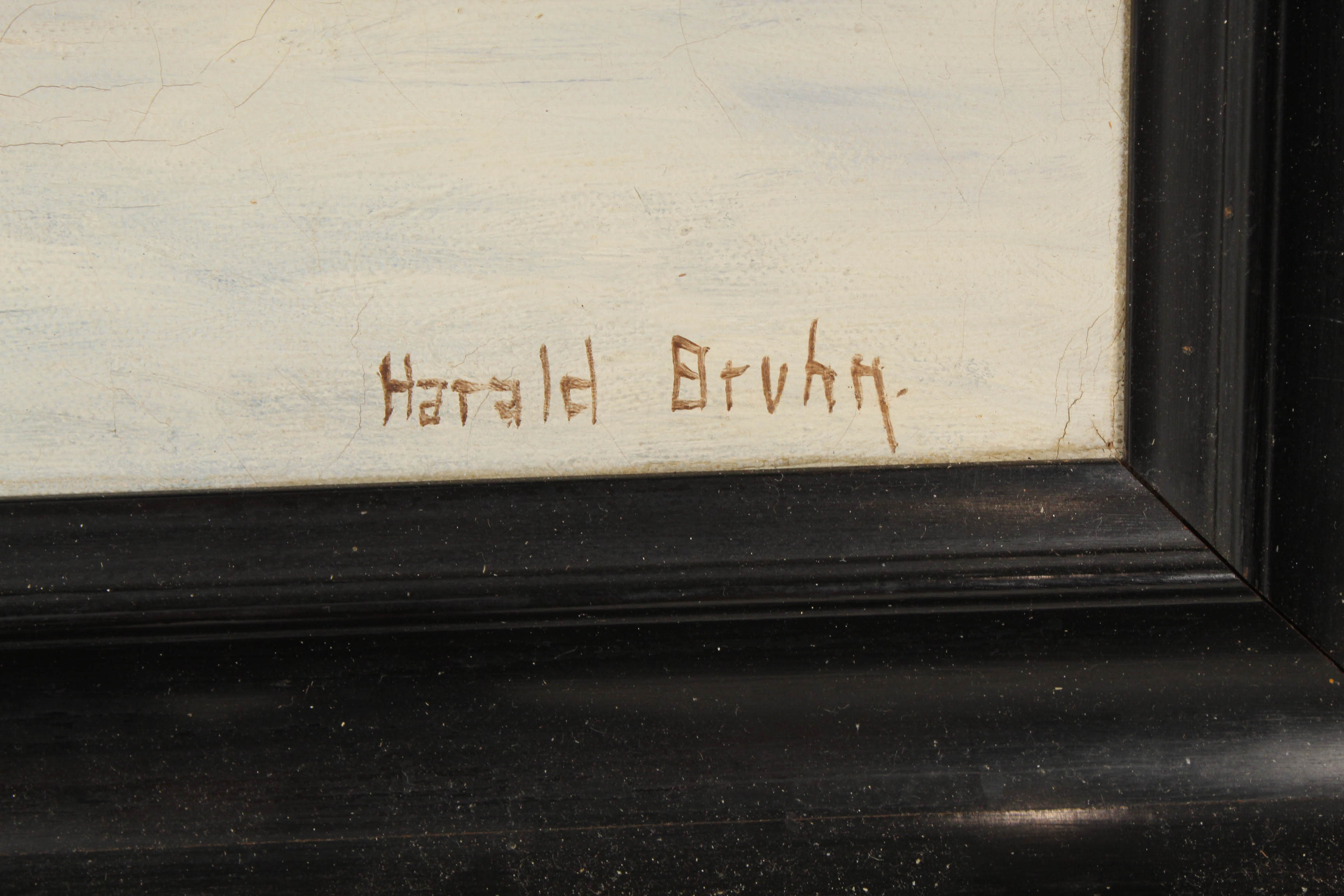 Harald Bruhn Landscape Oil Painting