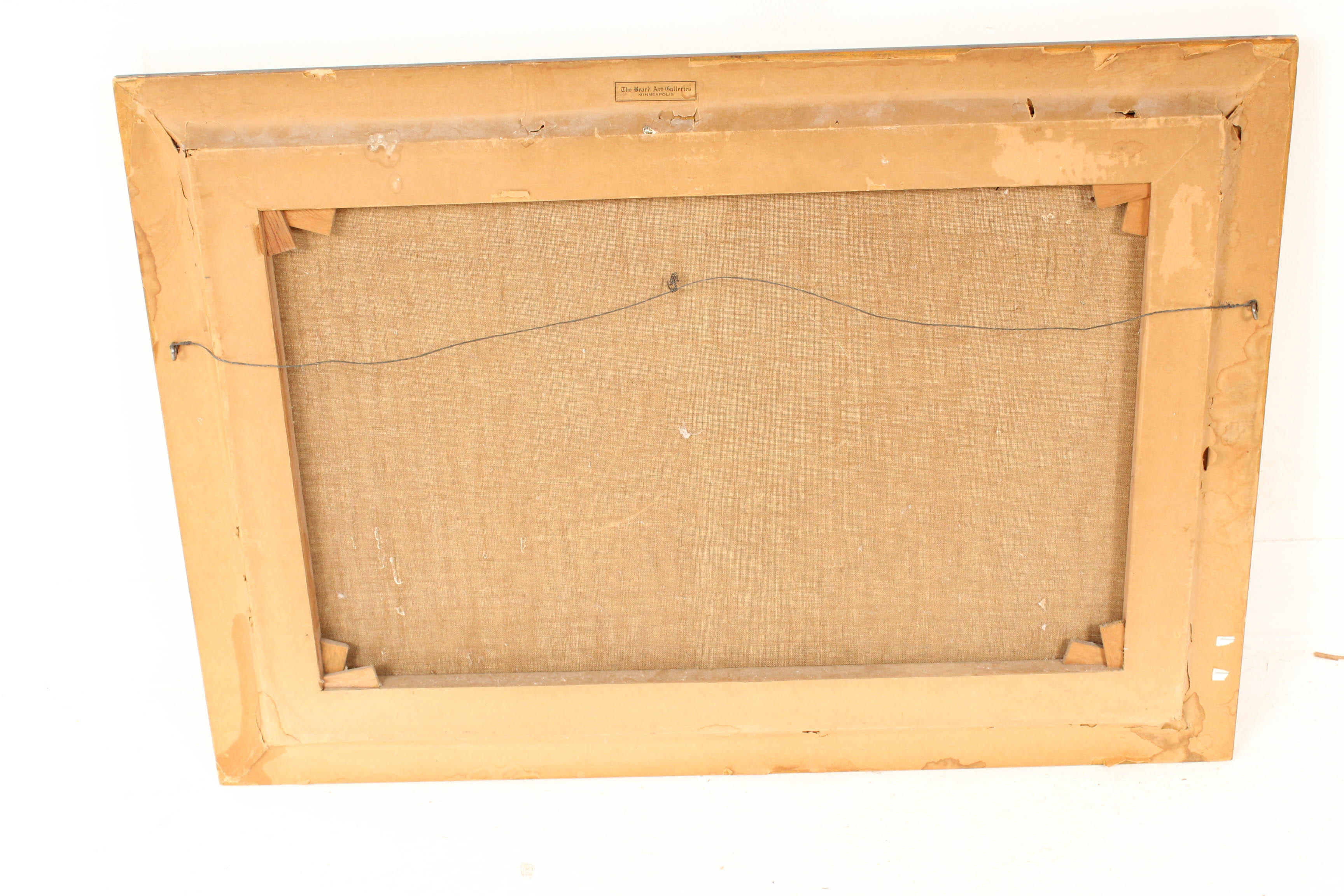 1926 Bucolic Landscape Oil Painting