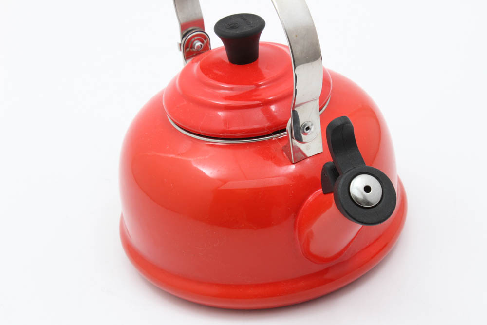 Le Creuset Red Enamel Tea Kettle