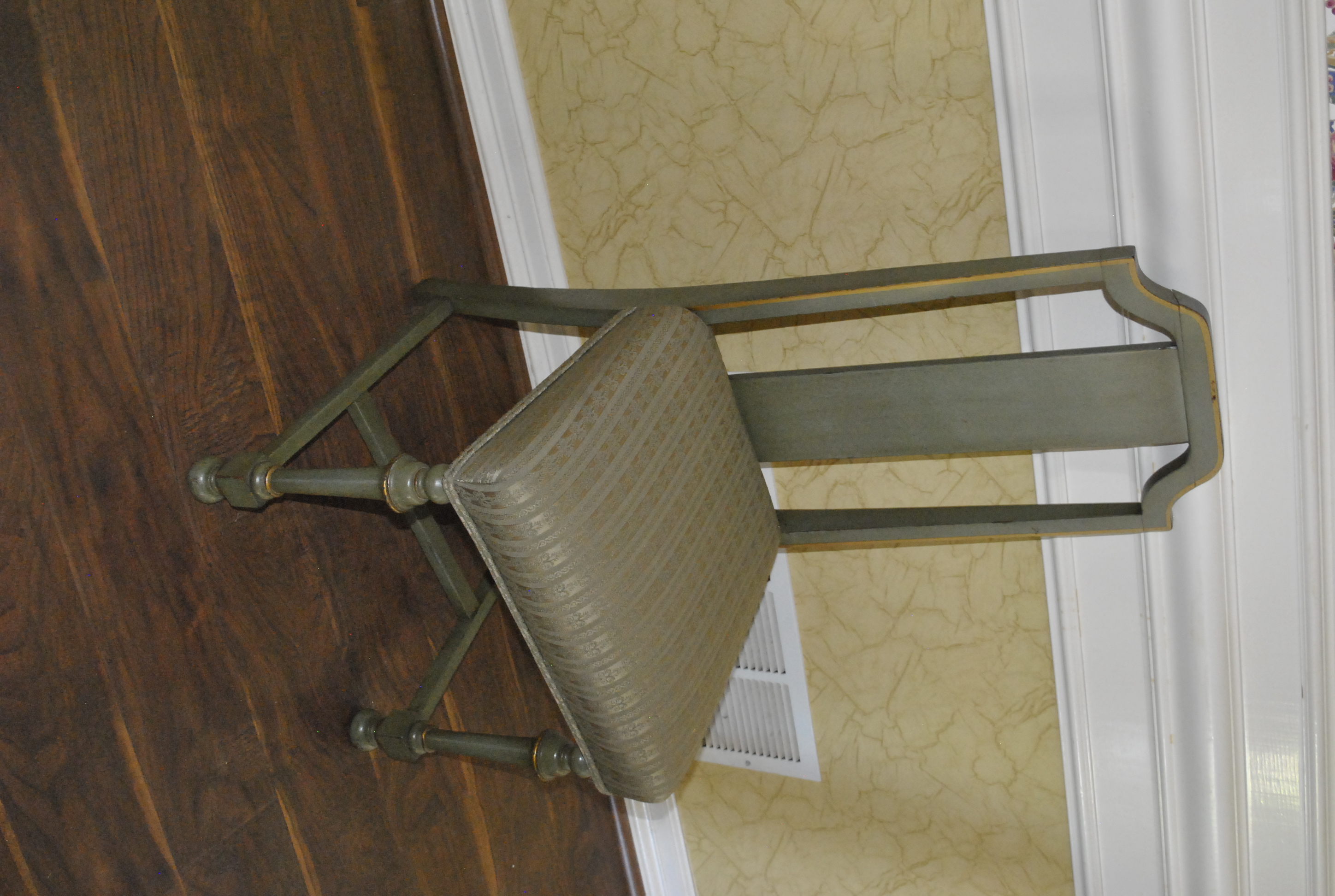 Green Painted Wooden Dinette Table and Chairs Set