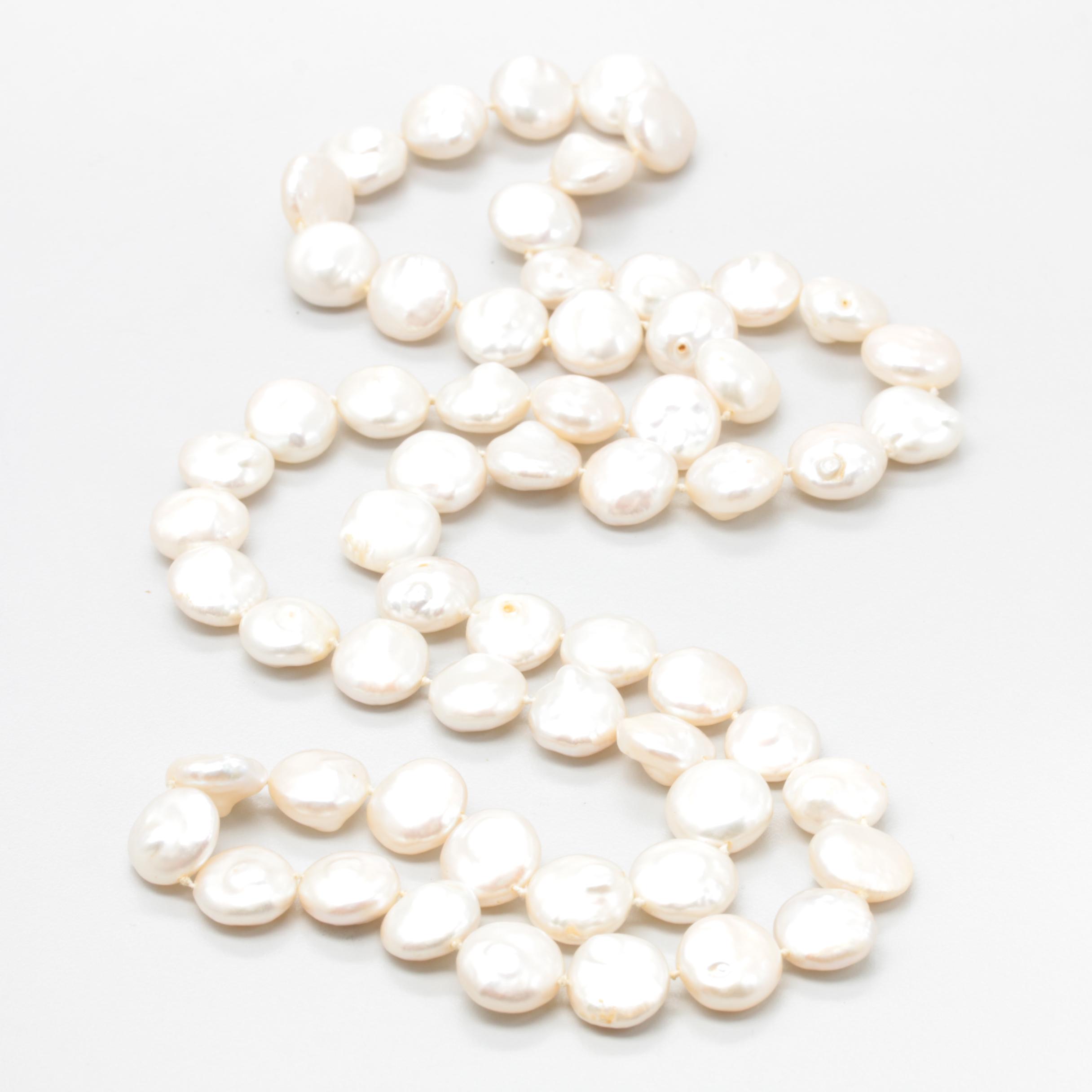 Endless Cultured Pearl Necklace