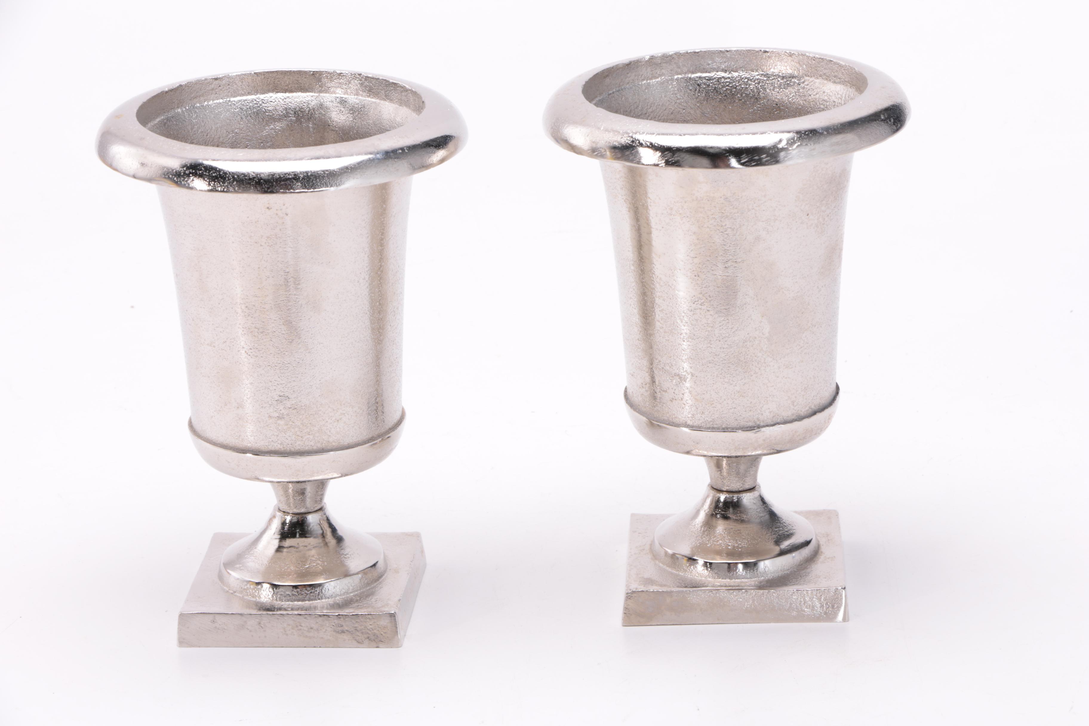 Decorative Metallic Urns