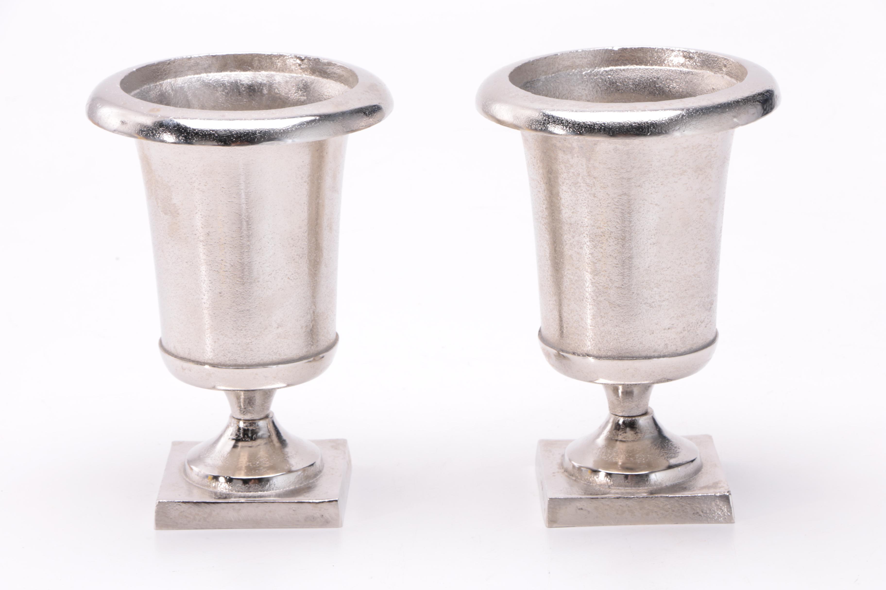 Decorative Metallic Urns