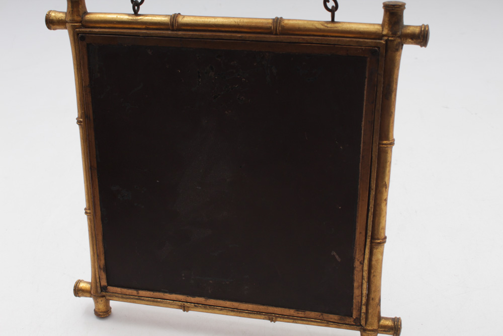 Antique French Tri-Fold Shaving Mirror