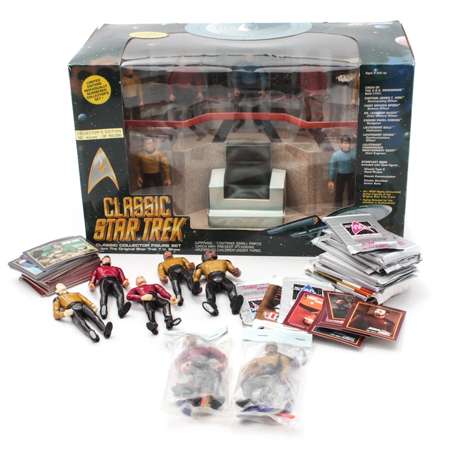 Classic "Star Trek" and "Next Generation" Action Figures