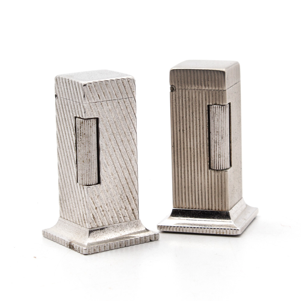 Vintage Dunhill "Rollalite" Table Lighters