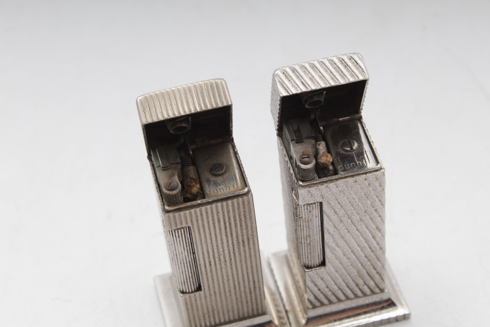 Vintage Dunhill "Rollalite" Table Lighters