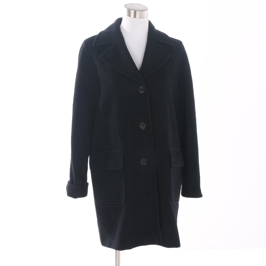 Women's Max Mara Black Wool Coat