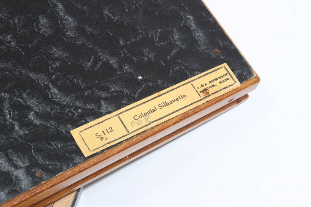 Two Vintage Framed Silhouettes of Male Figures