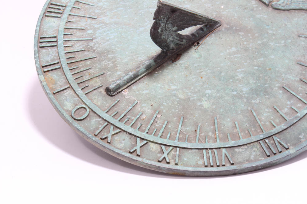 Vintage Cast Metal Sundial