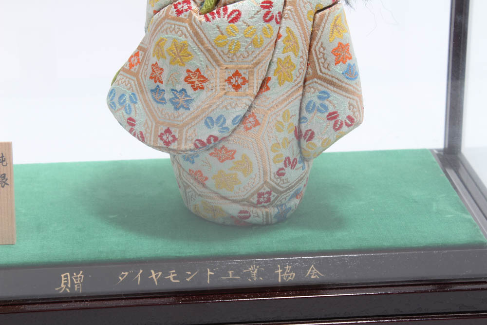 Japanese Porcelain Doll in Glass Case
