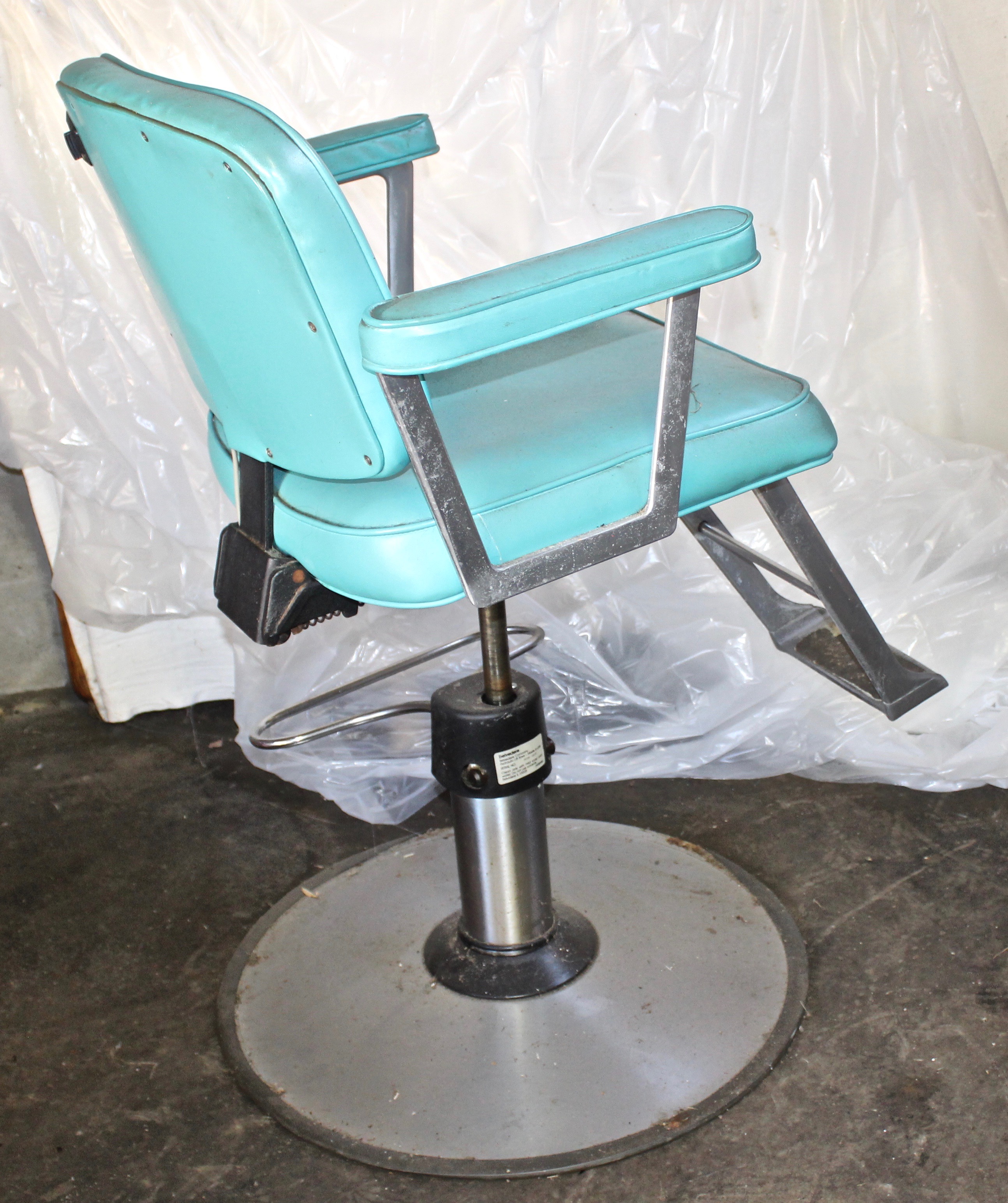 Vintage Hair Salon Chair and Waiting Chairs