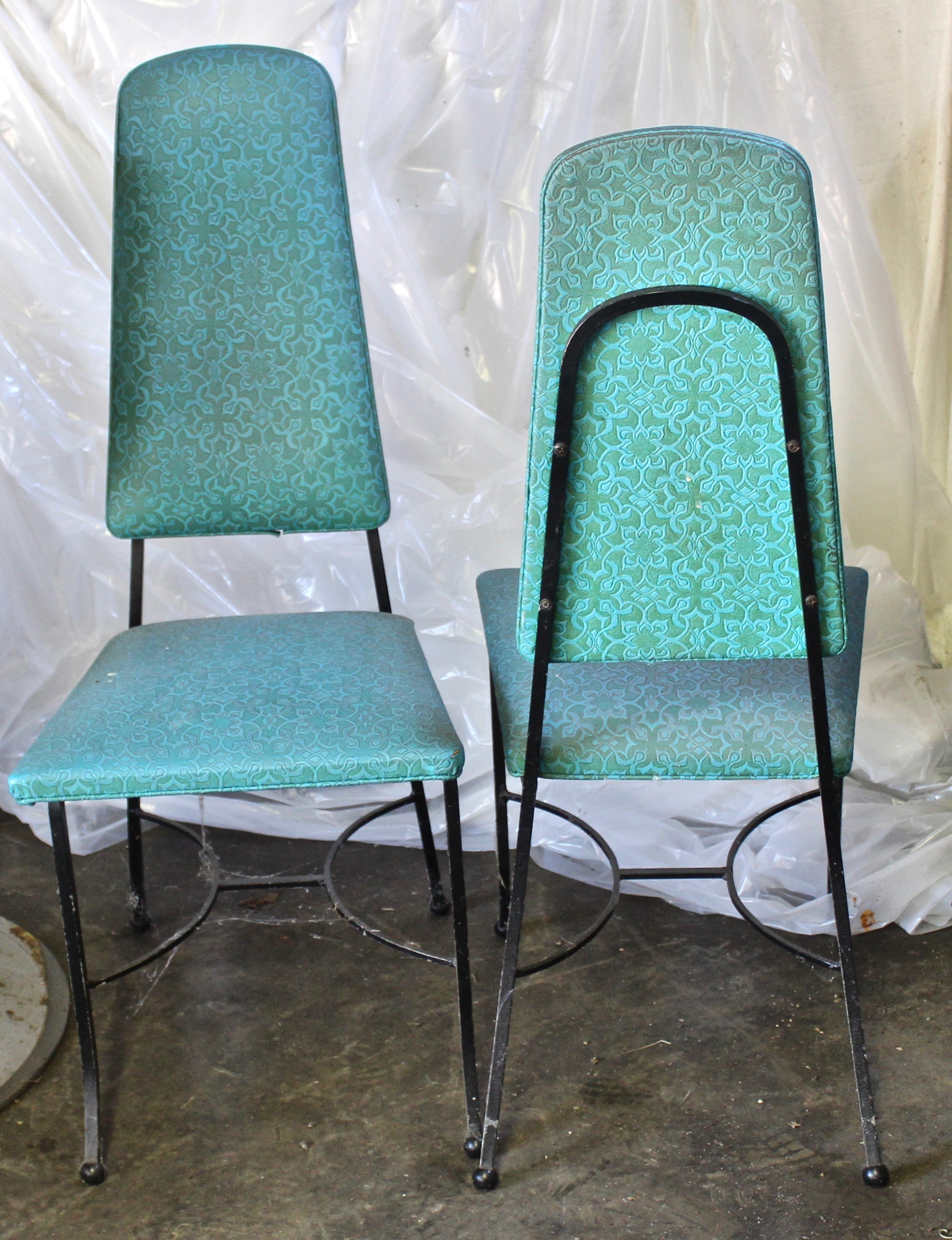 Vintage Hair Salon Chair and Waiting Chairs
