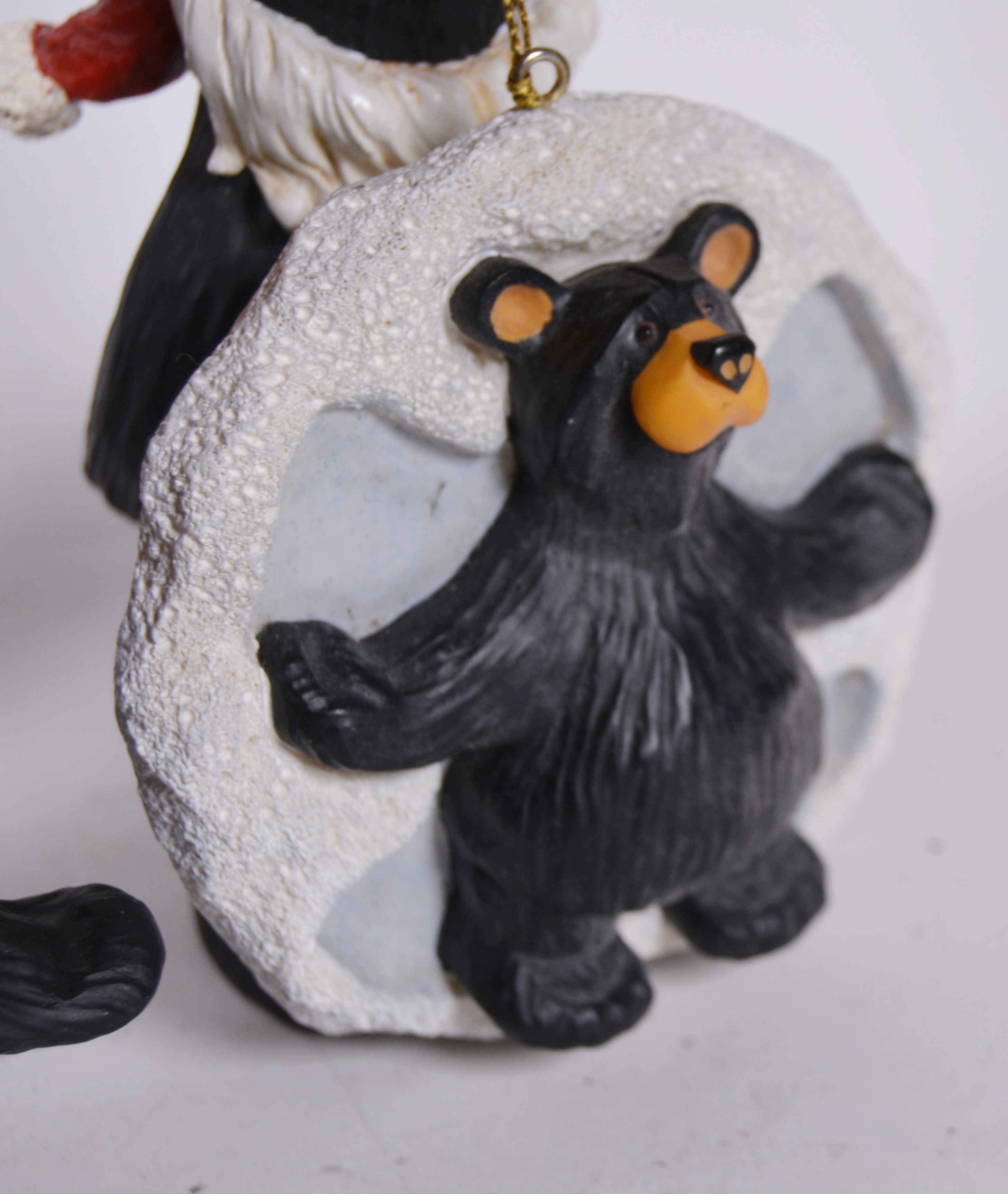 Christmas "Bear Foots" Bear Figurines by Jeff Fleming