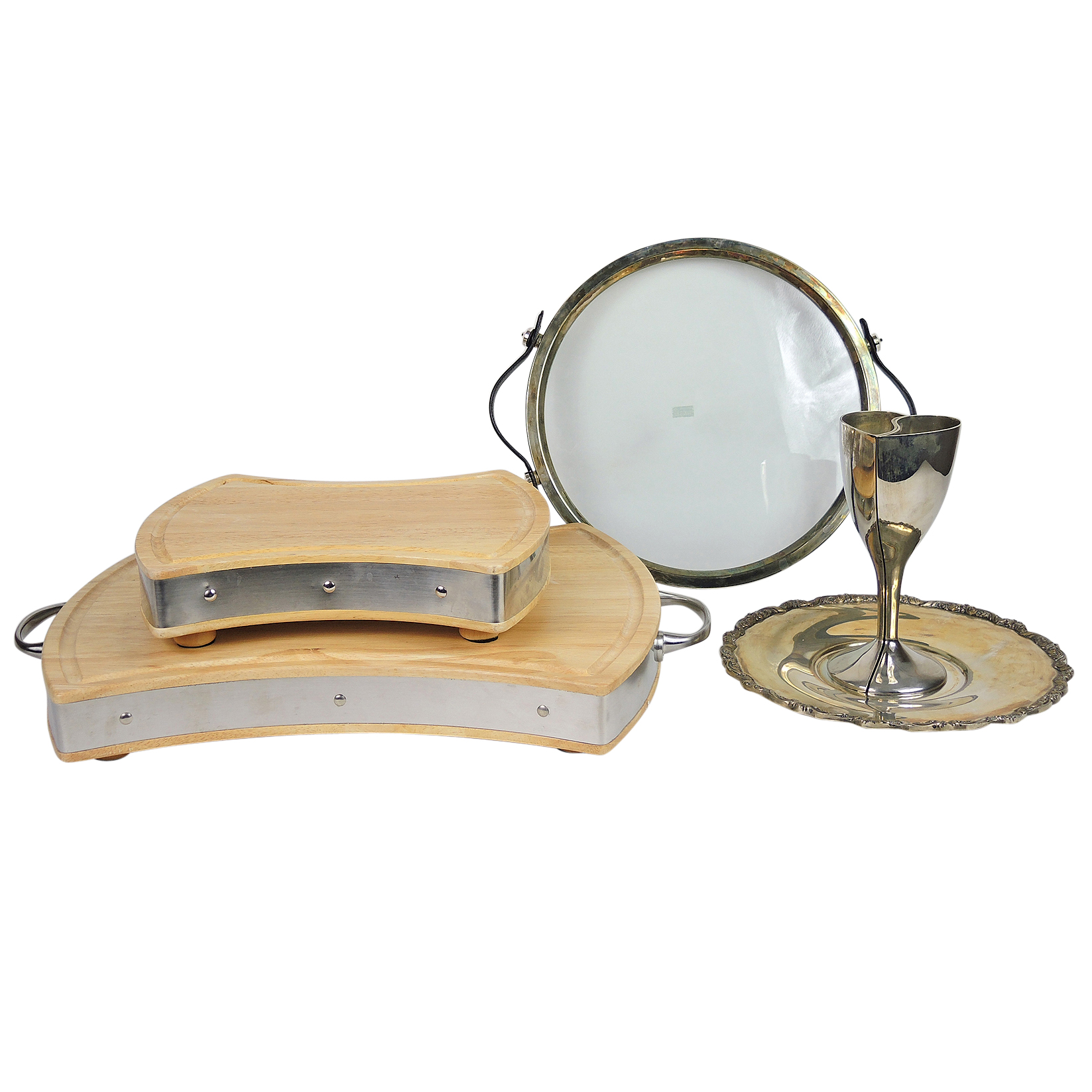 Silver Plate Serveware and Towle Silversmiths Cutting Boards